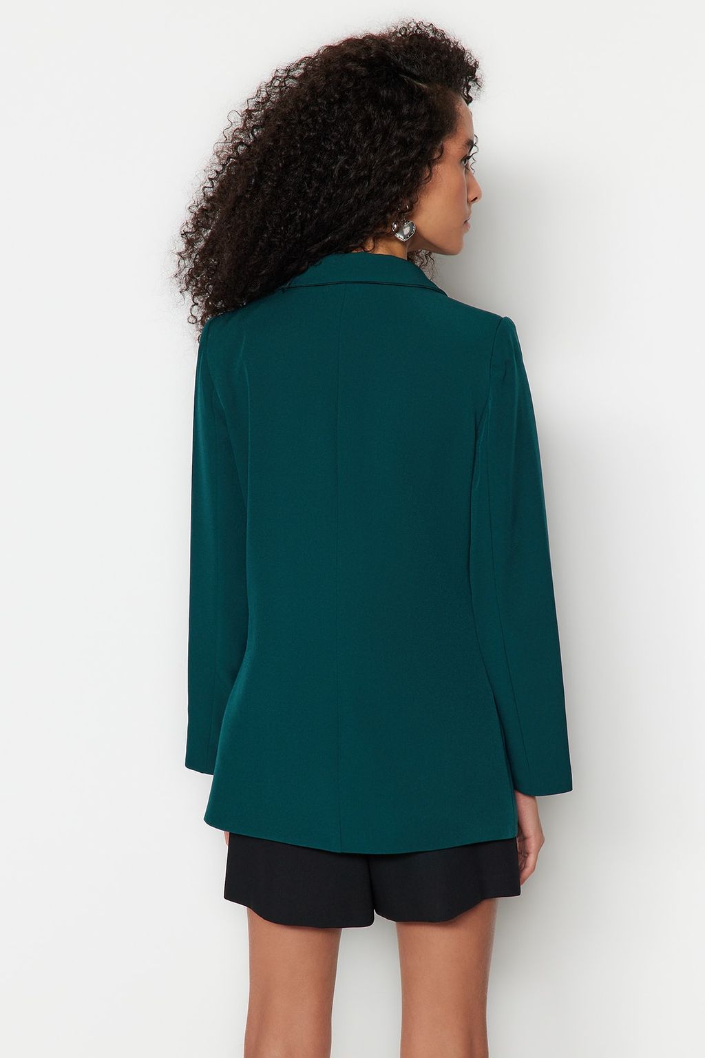 TRENDYOLMILLA Antrasit Regular Astarl? Dugme Detayl? Dokuma Blazer Ceket TWOAW21CE0264 фото 16