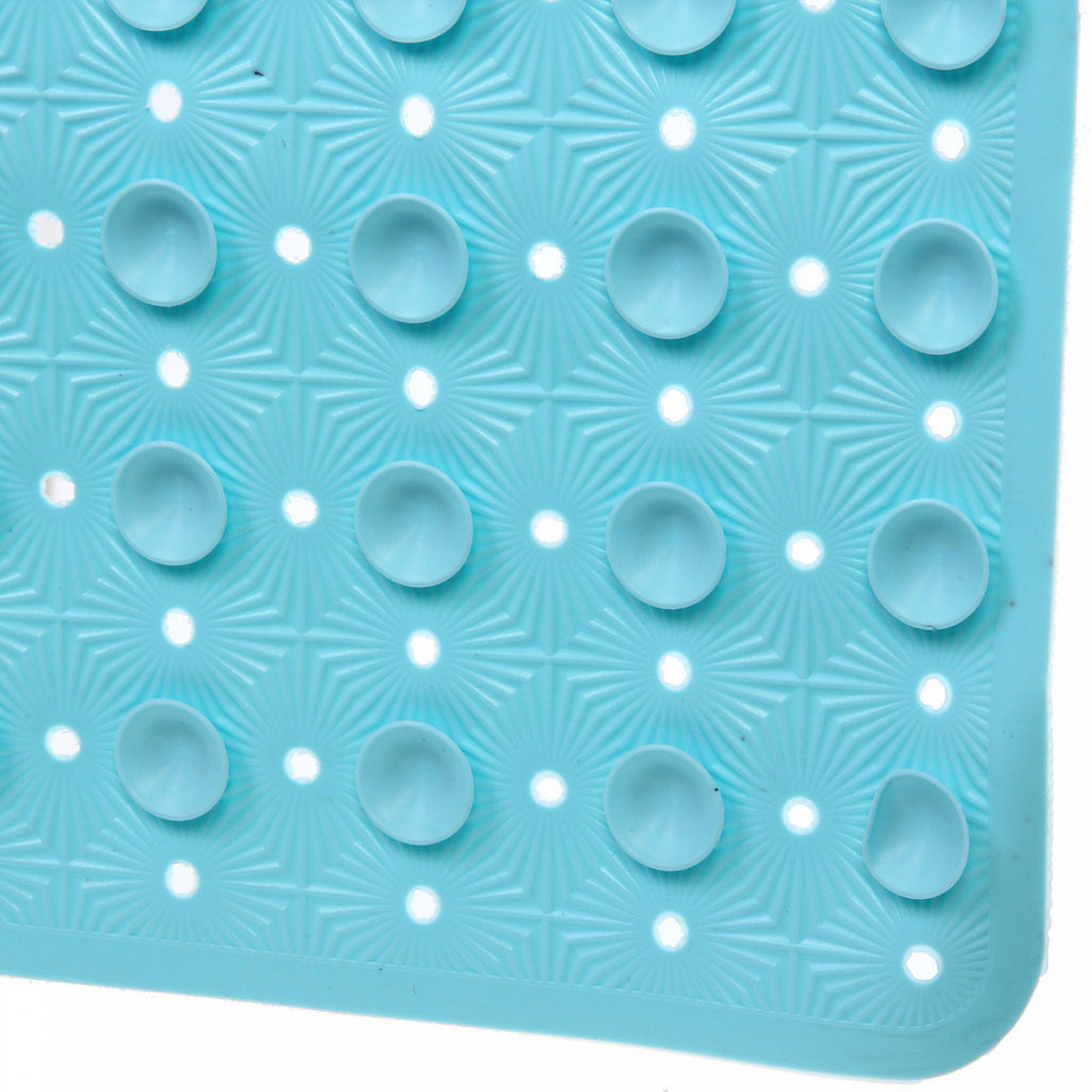 Коврик в ванну Селфи 68х38 ПВХ Франко бирюзовый