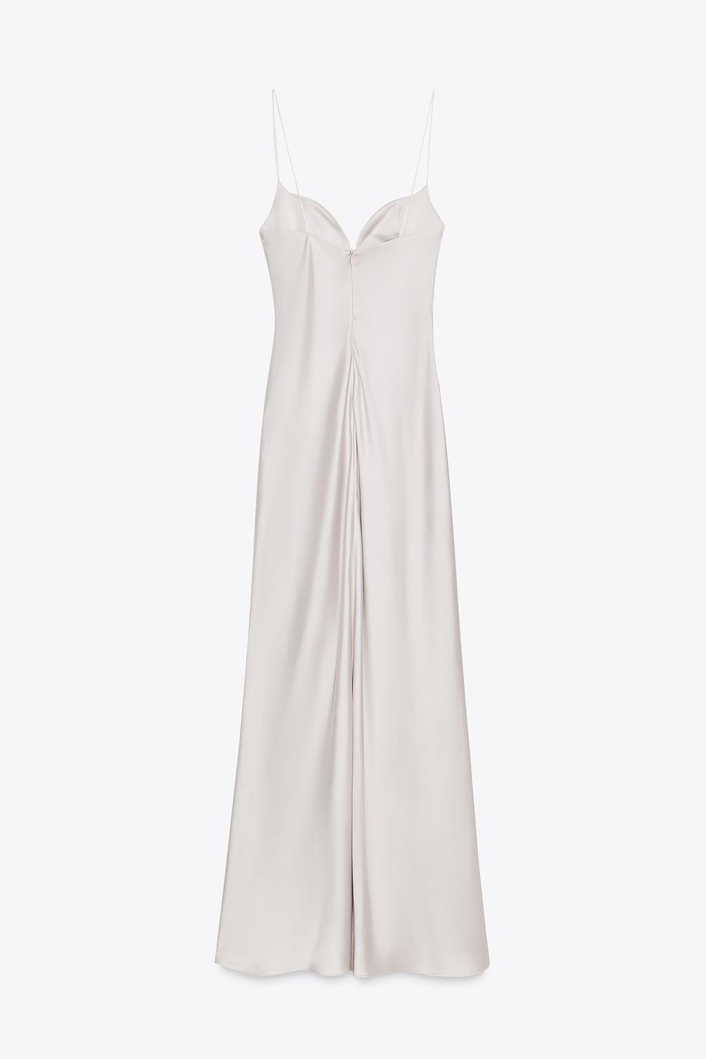 LONG SATIN DRESS - Zara фото 7