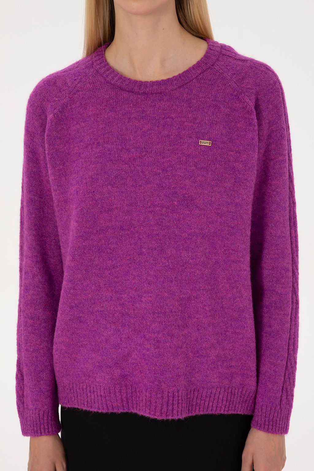 Kad_n Menek_e Bisiklet Yaka Kazak - U.s. polo assn фото 6