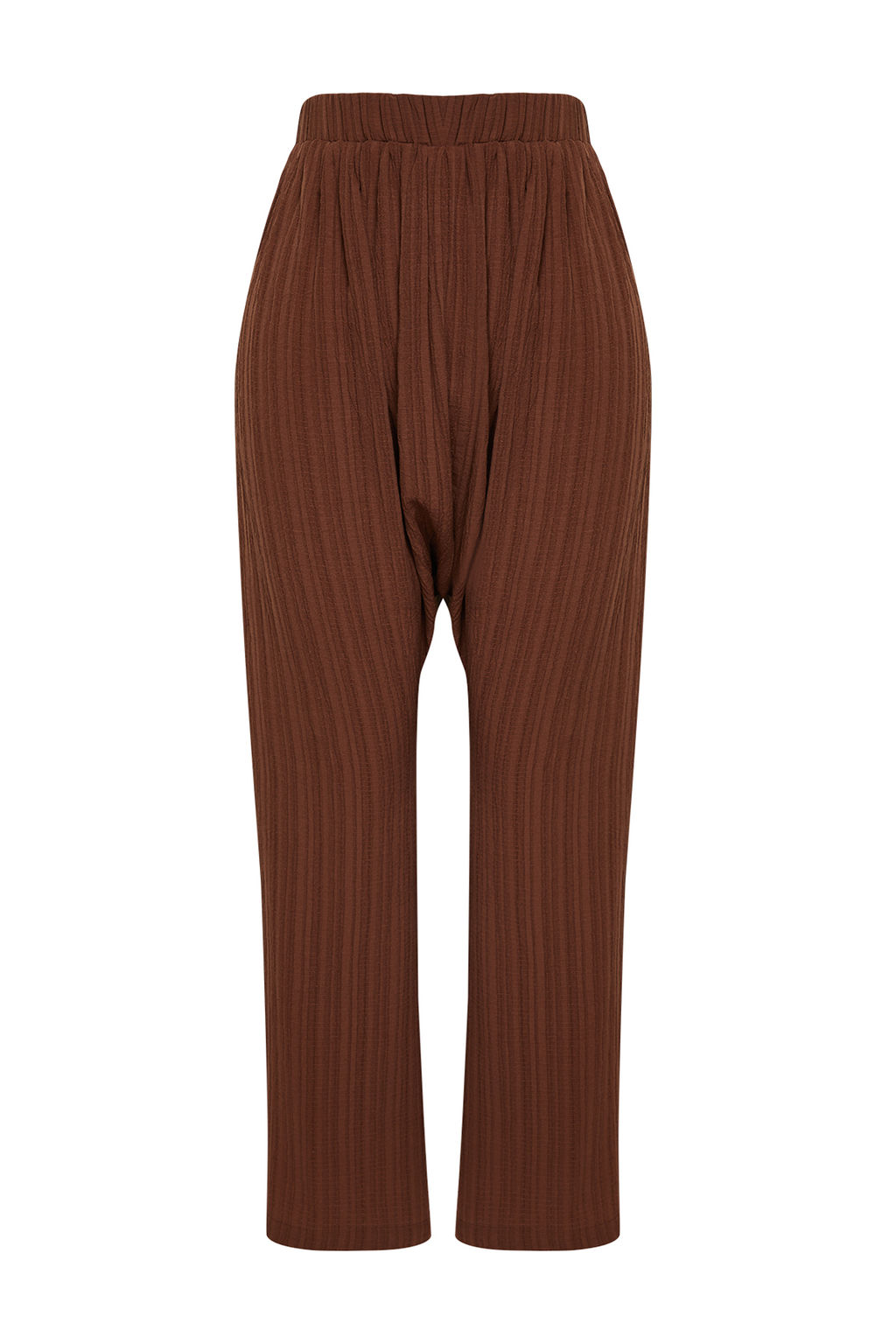 Ekru Dokuma Salvar Plaj Pantolon TBESS24PL00011 - Trendyolmilla фото 15