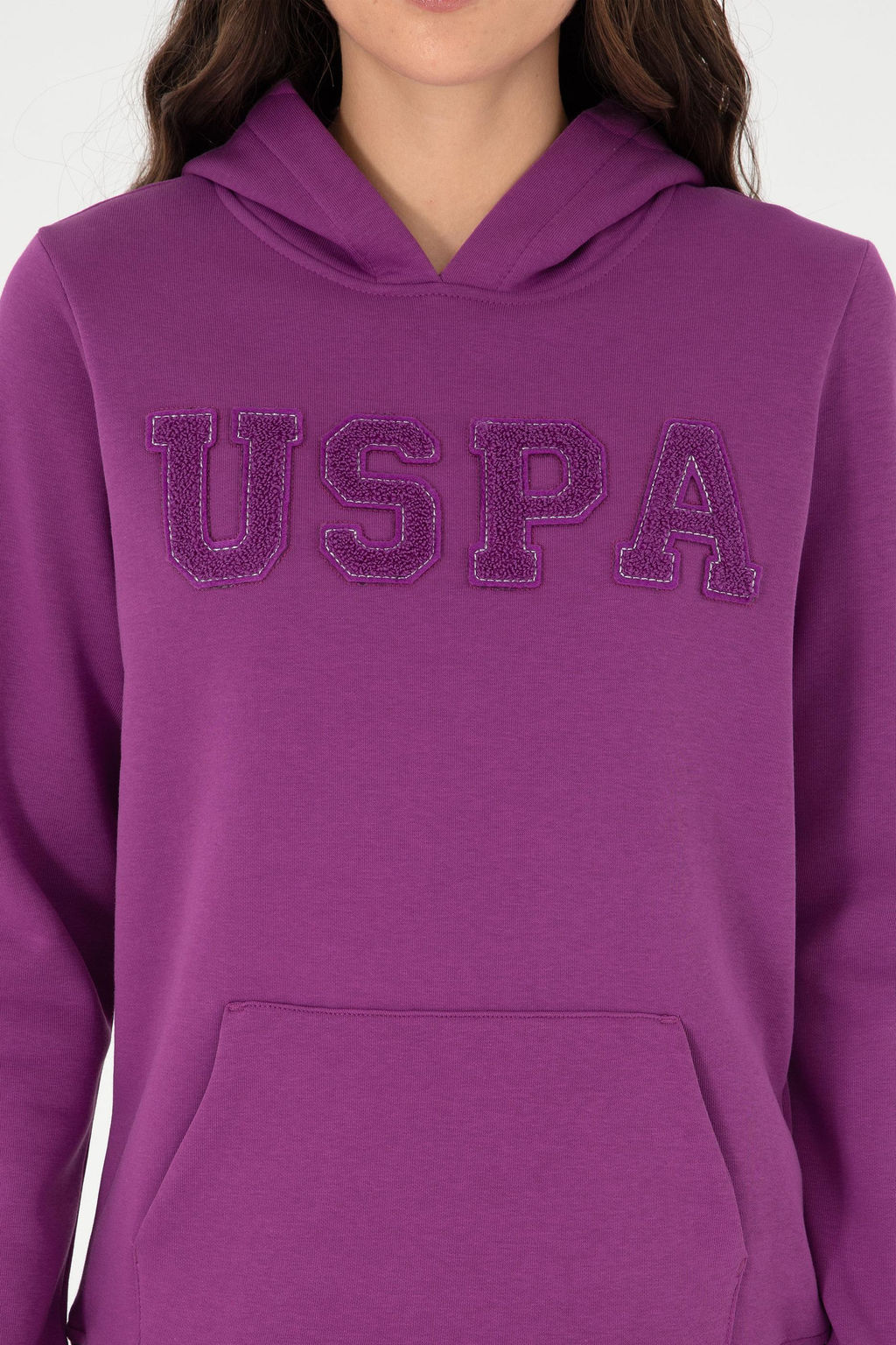 Женский фиолетовый базовый свитшот Неожиданная скидка в корзине - U.s. polo assn фото 6