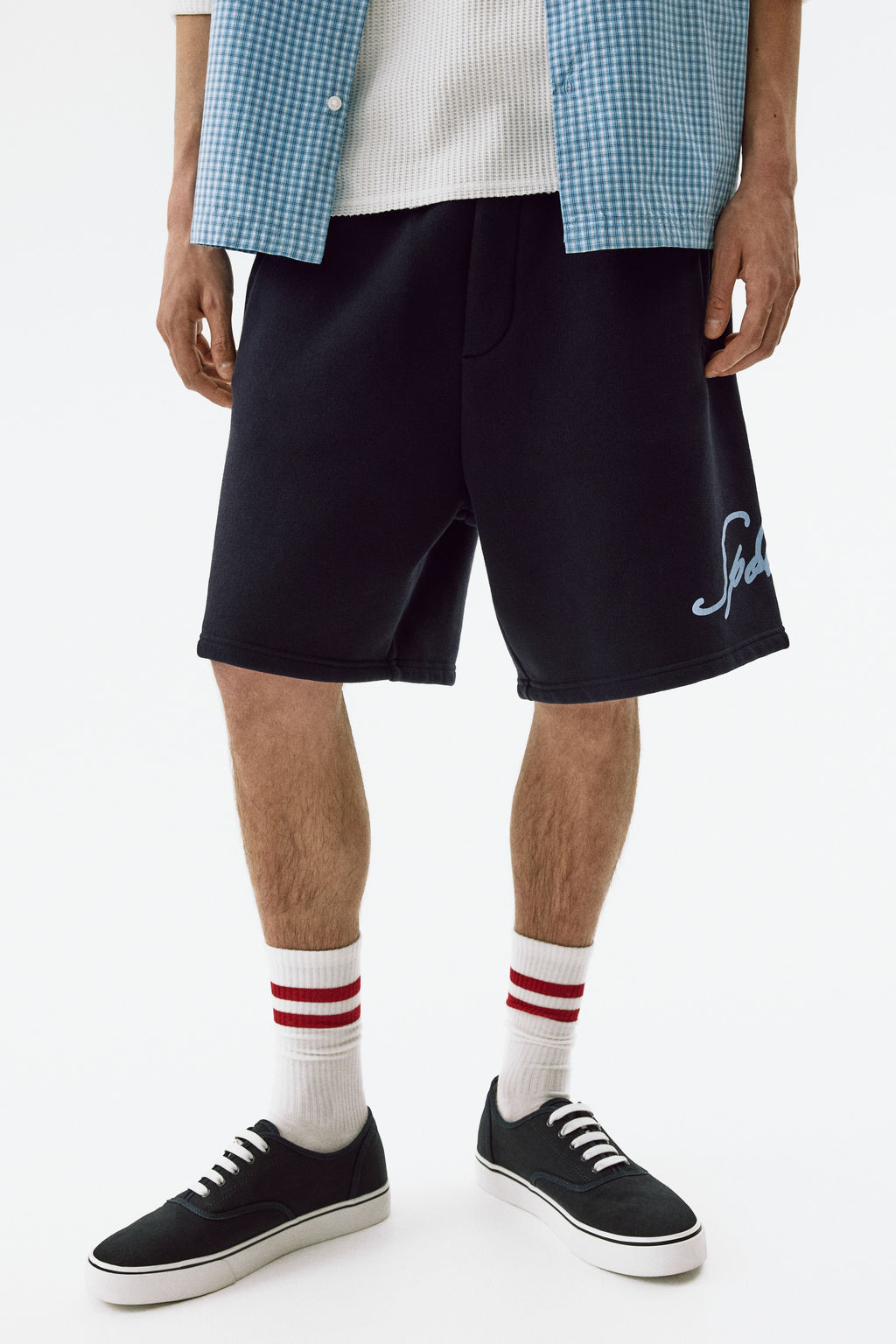 Pantal?n corto en sudadera Relaxed Fit - H&m фото 9
