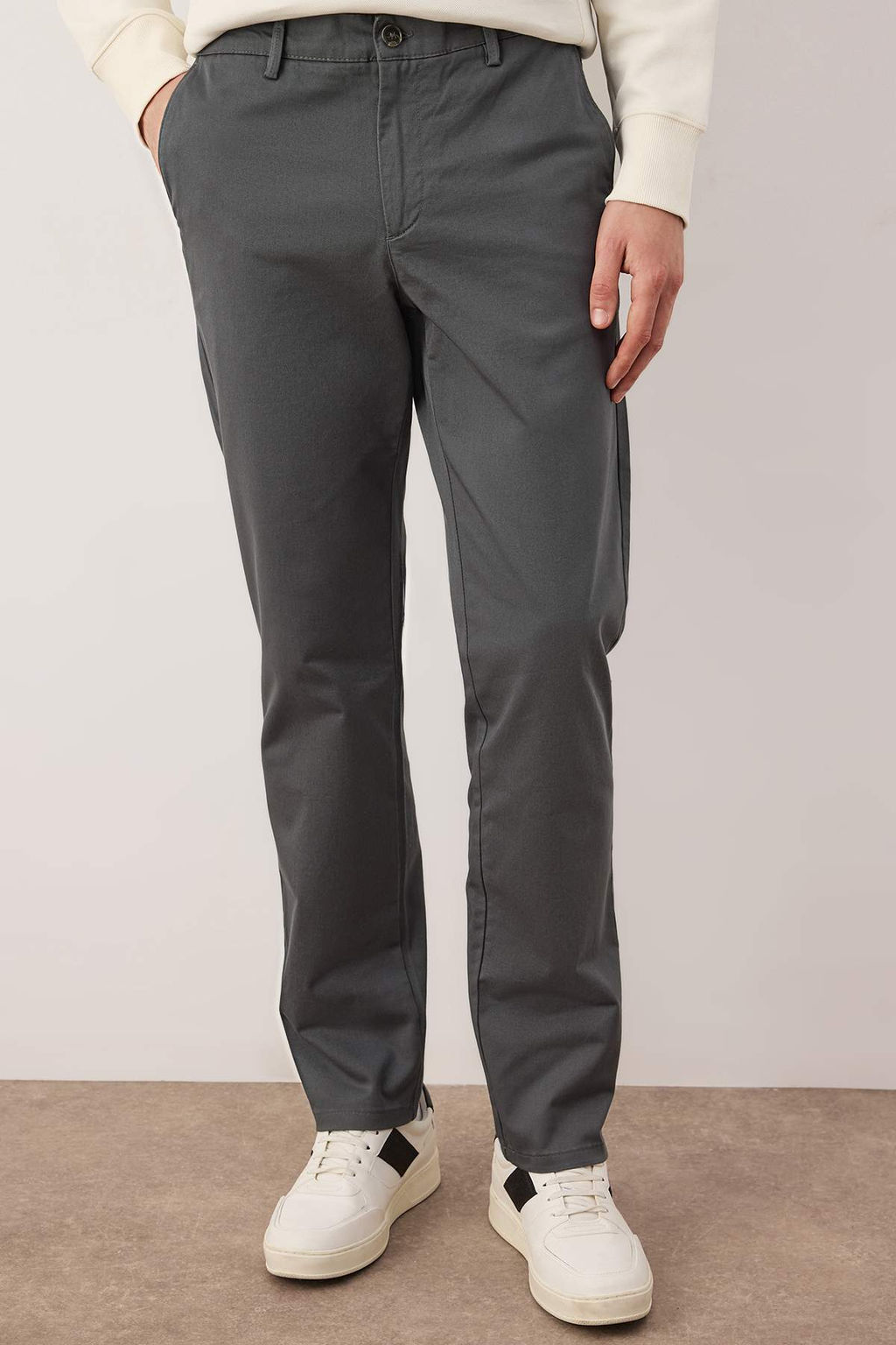 Olive Erkek Gabardin Dokulu Kumas Pantolon TMNAW26PL00026