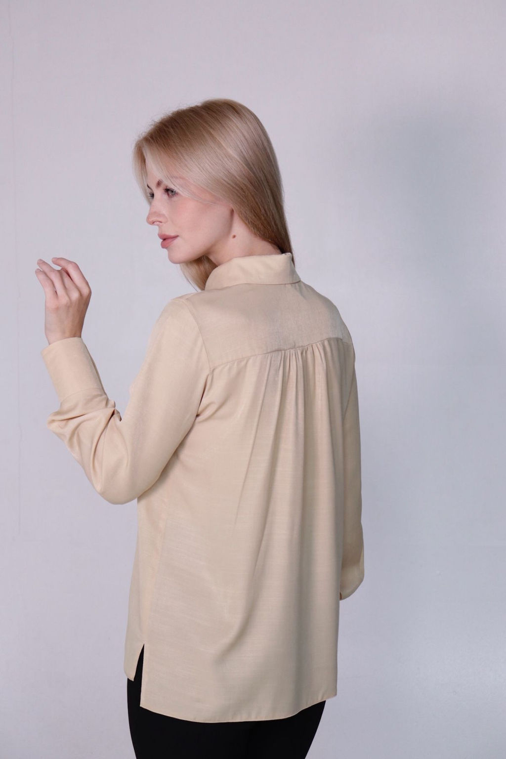 Рубашка с супатной застёжкой свободного силуэта - Martichelli фото 40