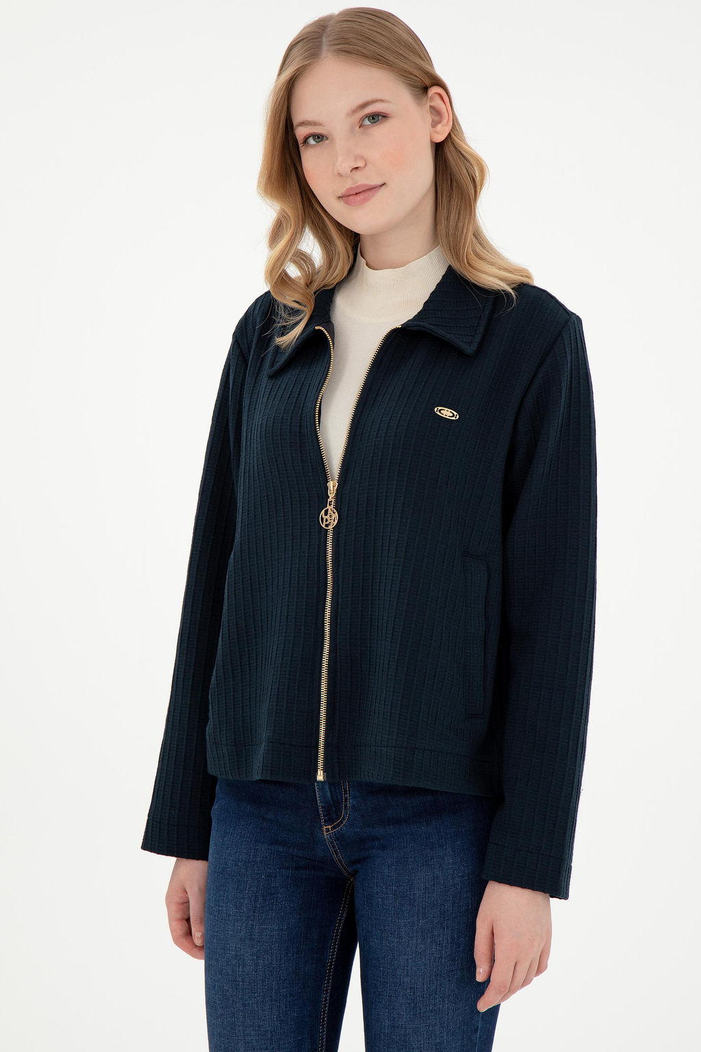 Женский темно-синий свитшот Неожиданная скидка в корзине - U.s. polo assn фото 10