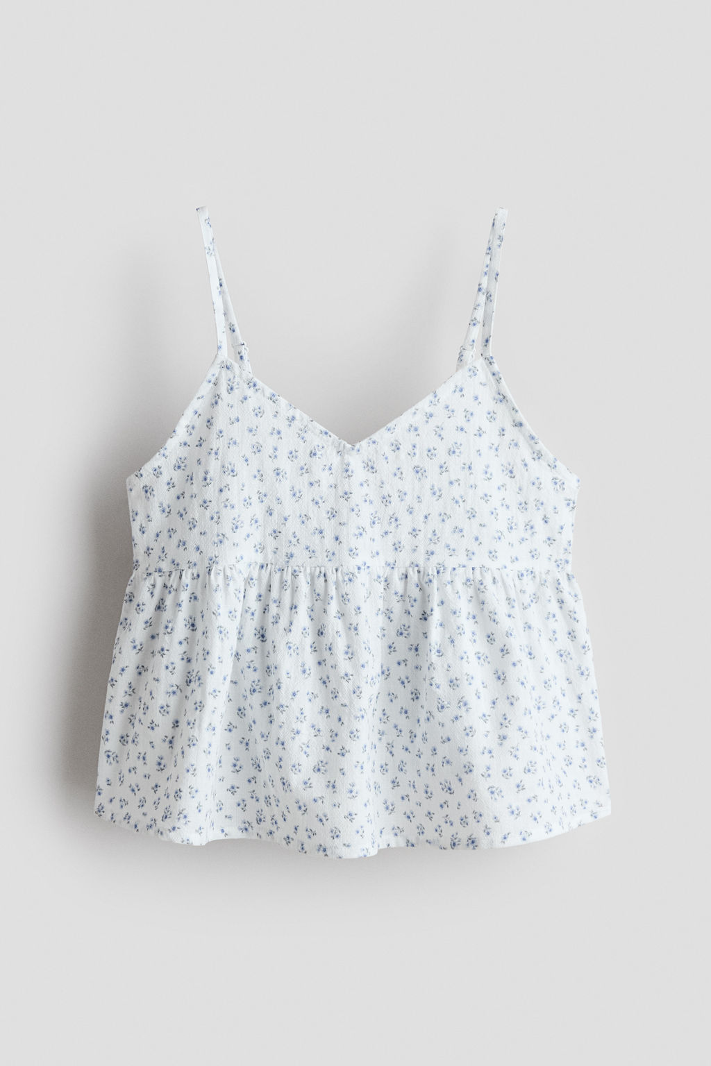 Top de tirantes finos con peplum - H&m фото 3