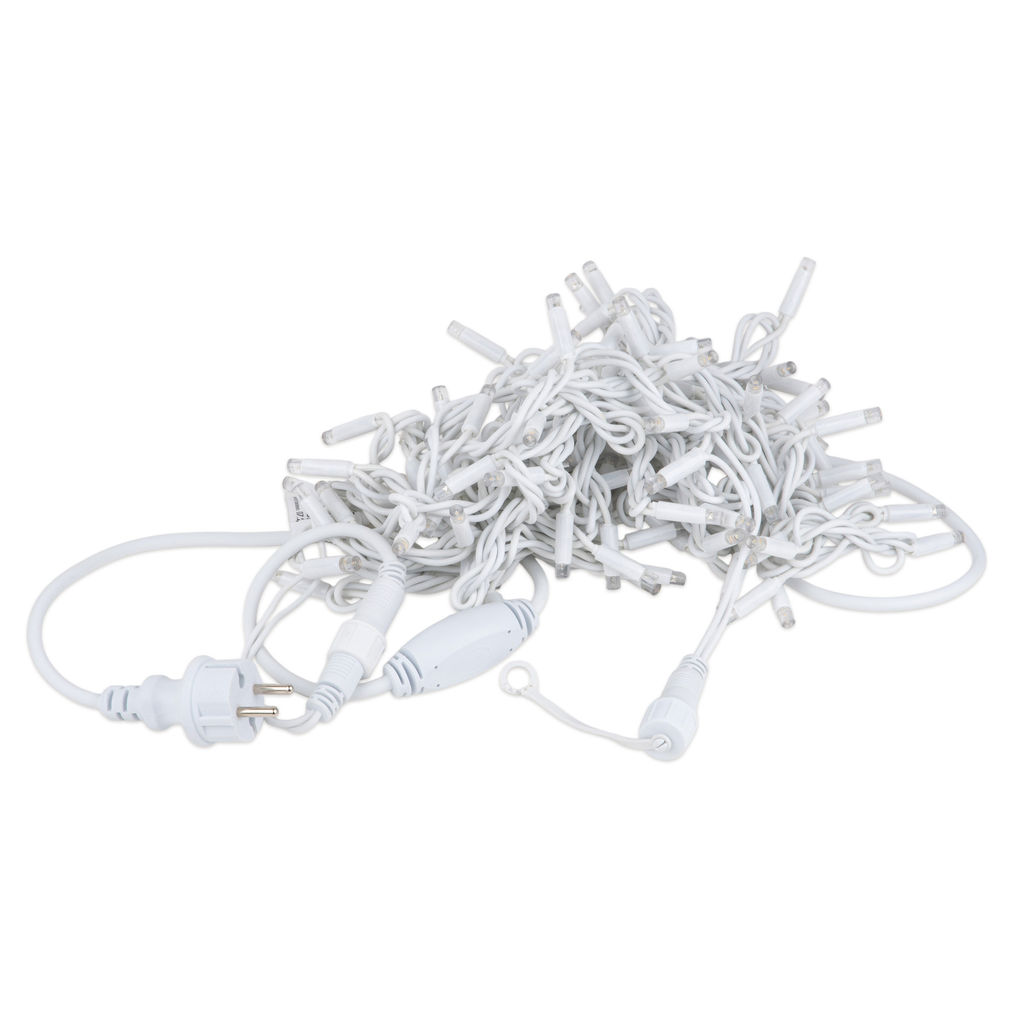 ULD-S1000-120/SWK MULTI IP67 Гирлянда светодиодная со статическим свечением, 10м. Соединяемая.120 светодиодов. Разноцветный свет. Провод белый. ТМ Uniel