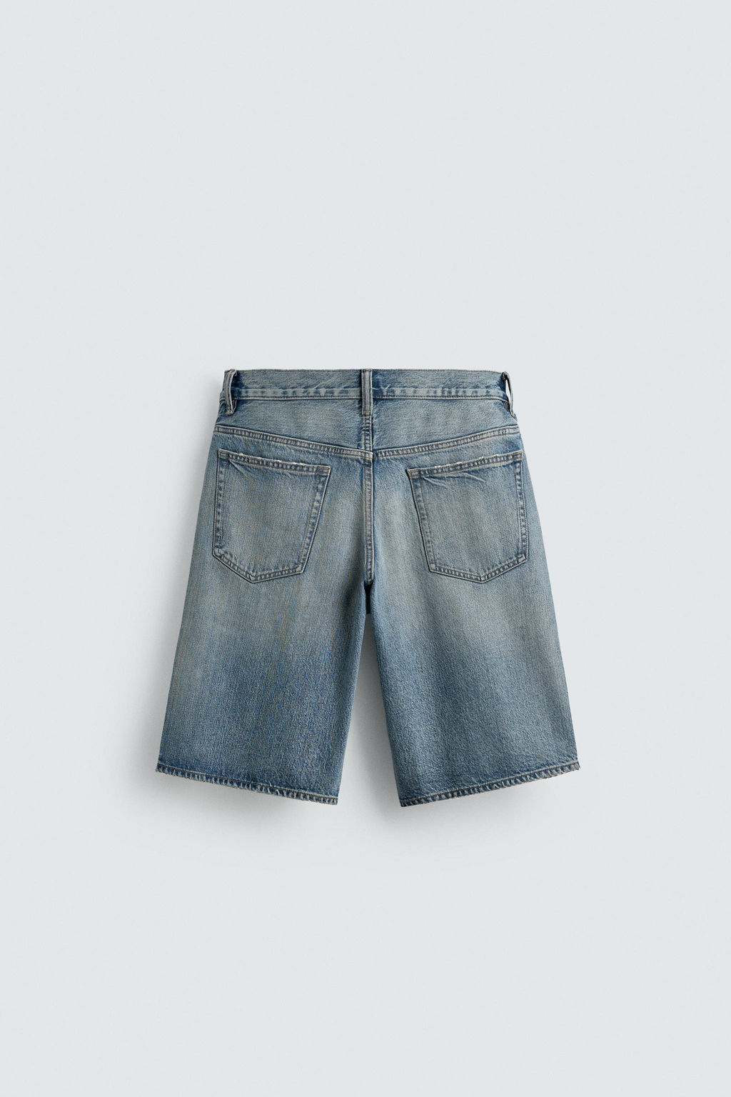 BERMUDA DENIM BAGGY FIT / Azul medio - Zara фото 8