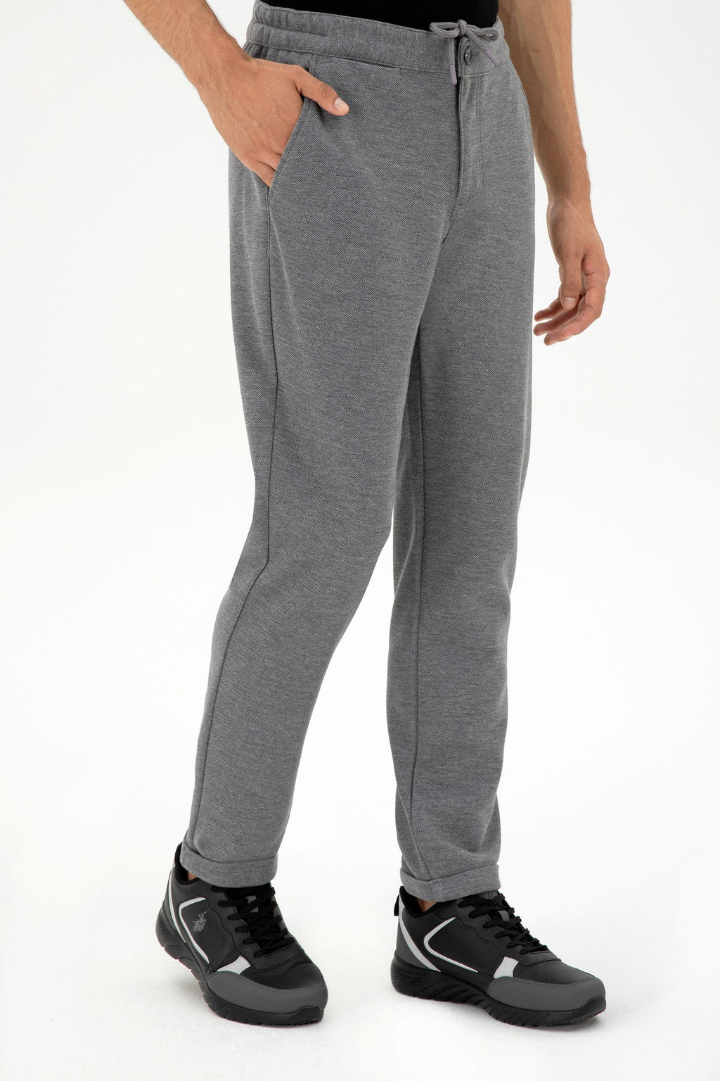 Мужские светло-серые брюки из плотной ткани - U.s. polo assn фото 2