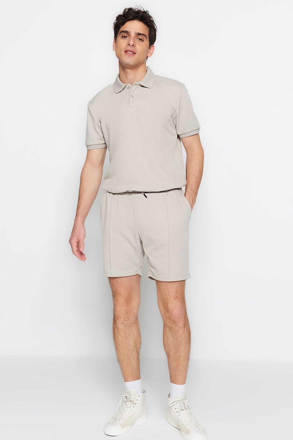 Tas Regular/Normal Kesim Orta Boy Dokulu Lastik Belli Dikis Detayl? Pike Sort TMNSS23SR00042