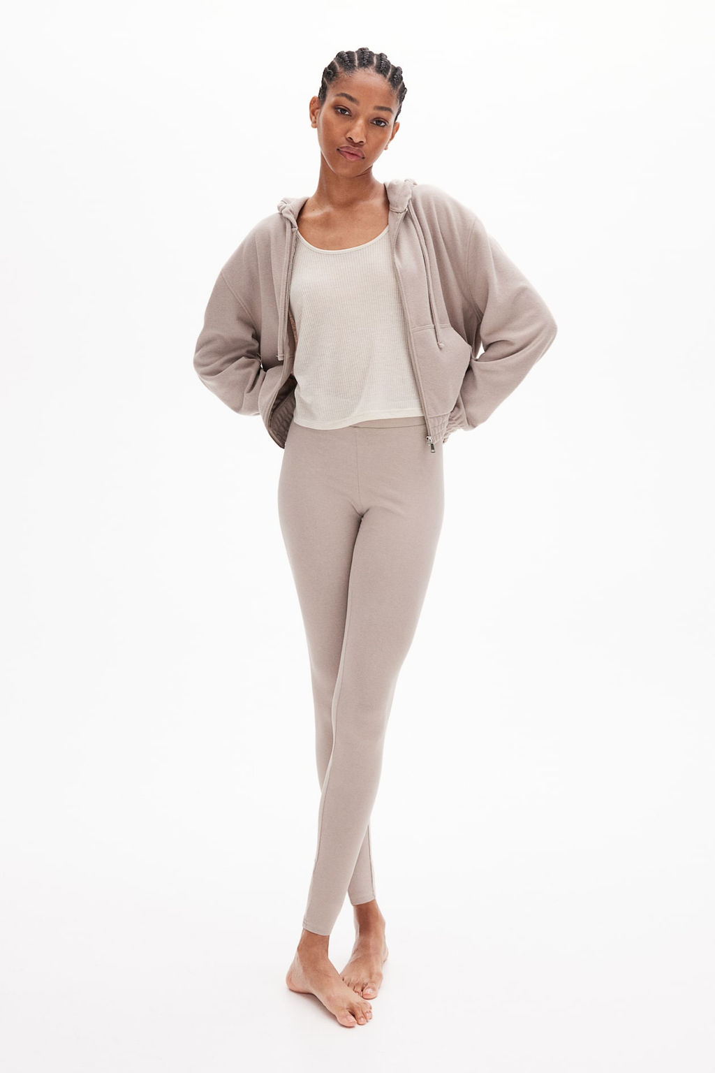 Chaqueta de punto con capucha y cremallera - H&m фото 2