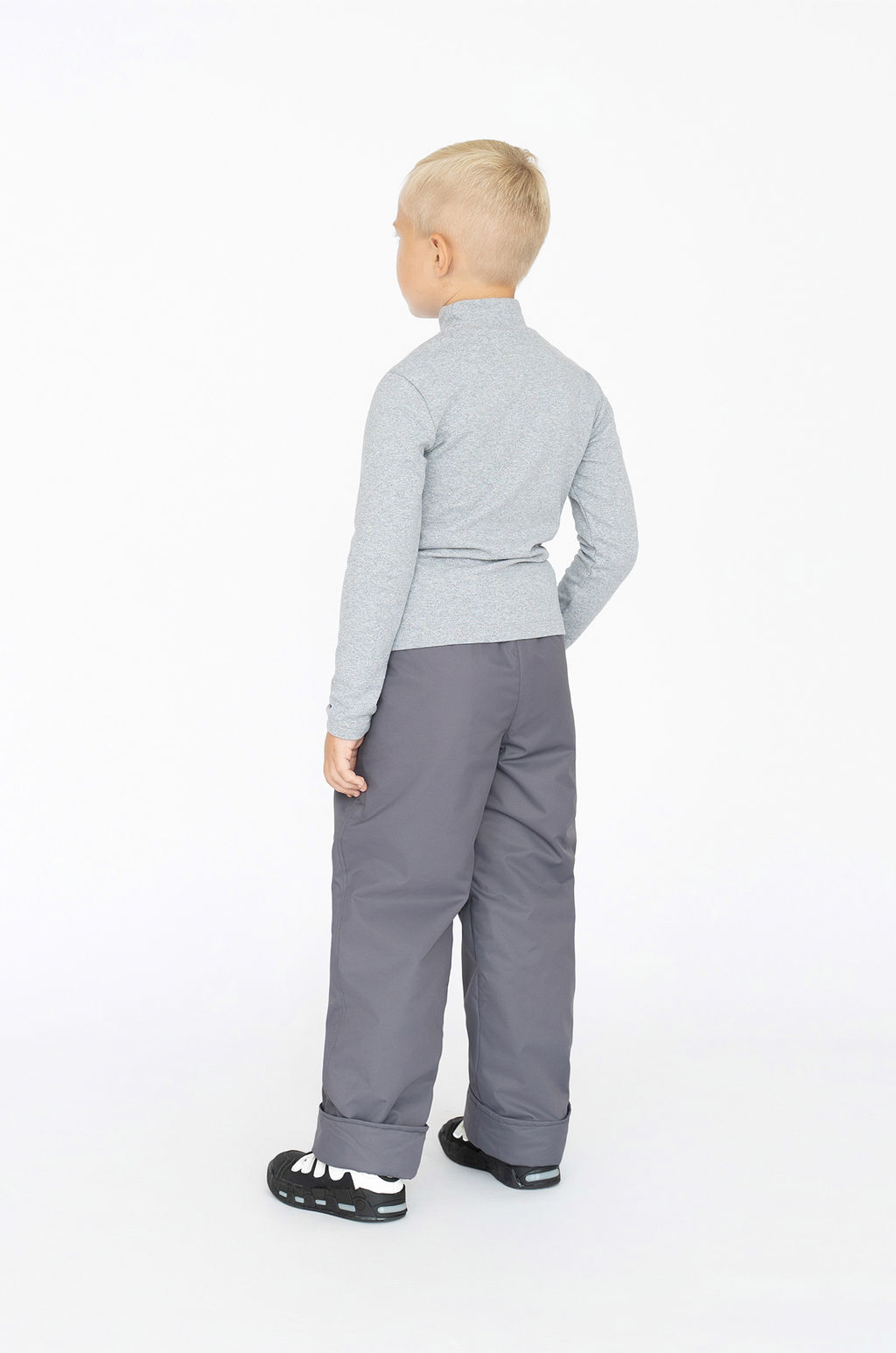 Брюки на поясе серые