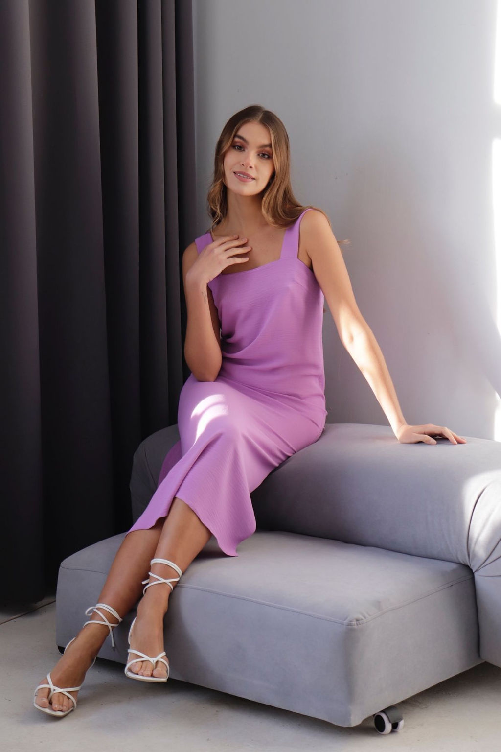 10682 Сарафан простой лавандовый - Martichelli фото 5