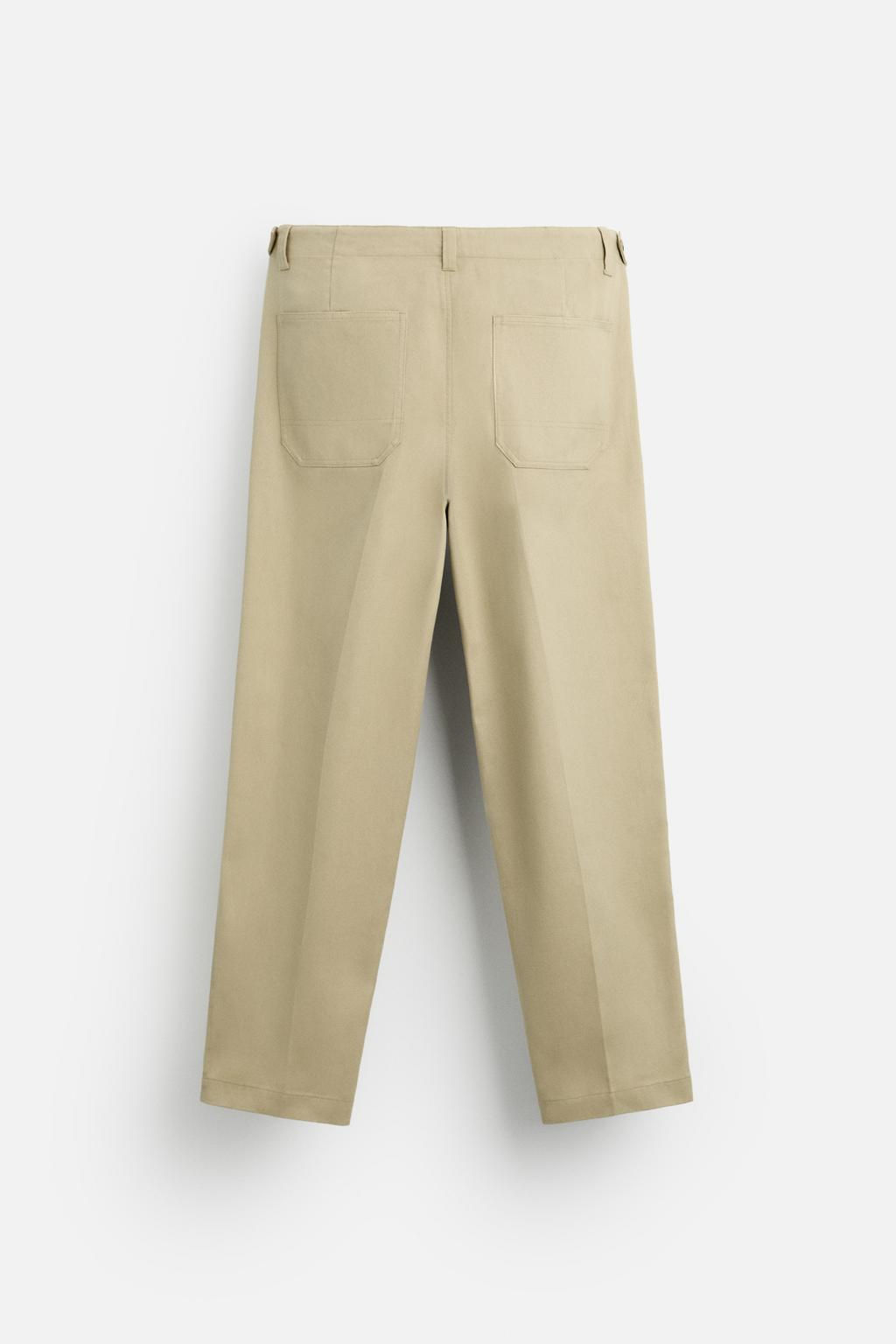 STRAIGHT-LEG ZIP TROUSERS - Zara фото 7