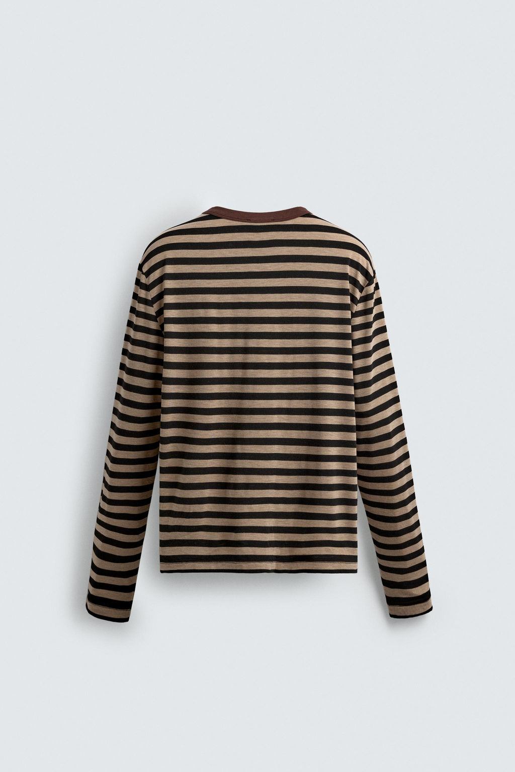 STRIPED LONG SLEEVE T-SHIRT - Zara фото 8
