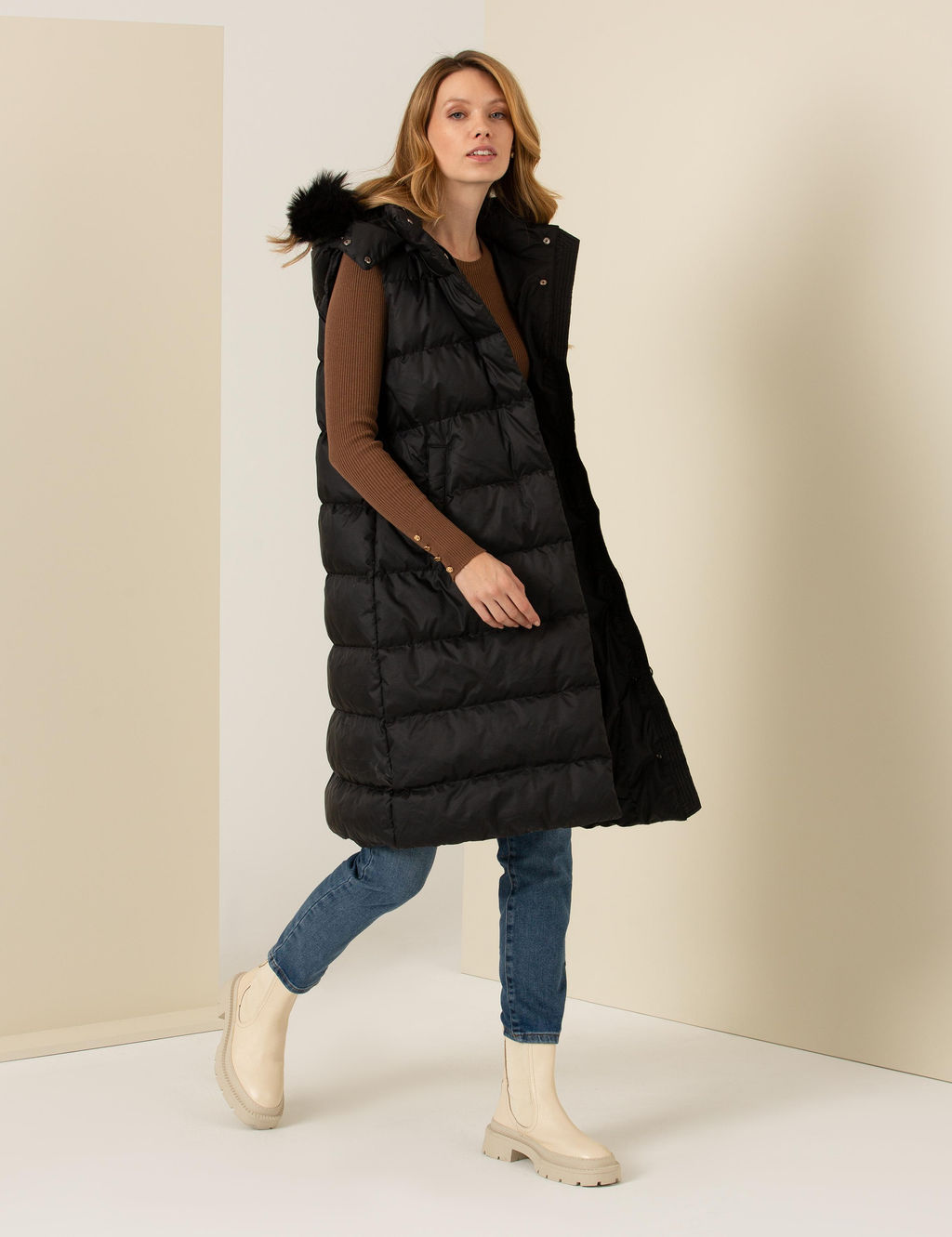 Siyah Oversize Yelek - Pierre cardin фото 2