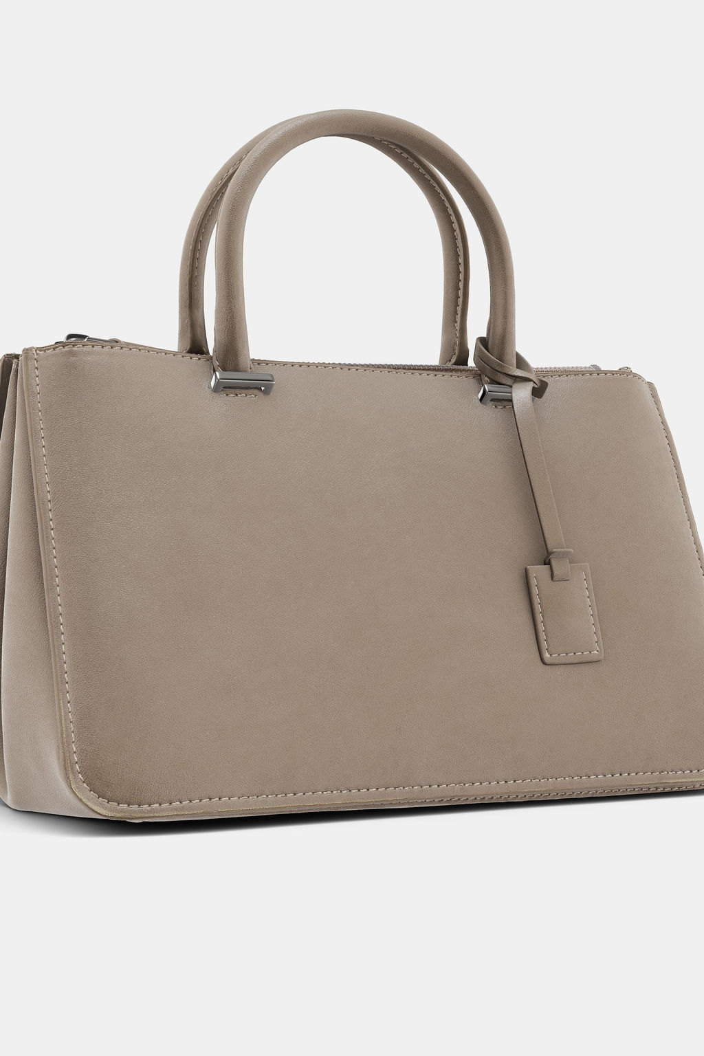 DOUBLE HANDLE CITY BAG - Zara фото 10