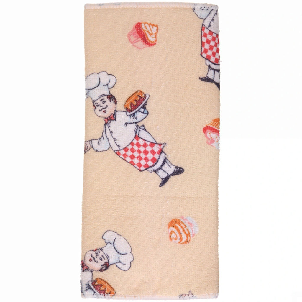 Цена за 2 шт. Коврик для сушки посуды 30*38см "Поваренок" бежевый