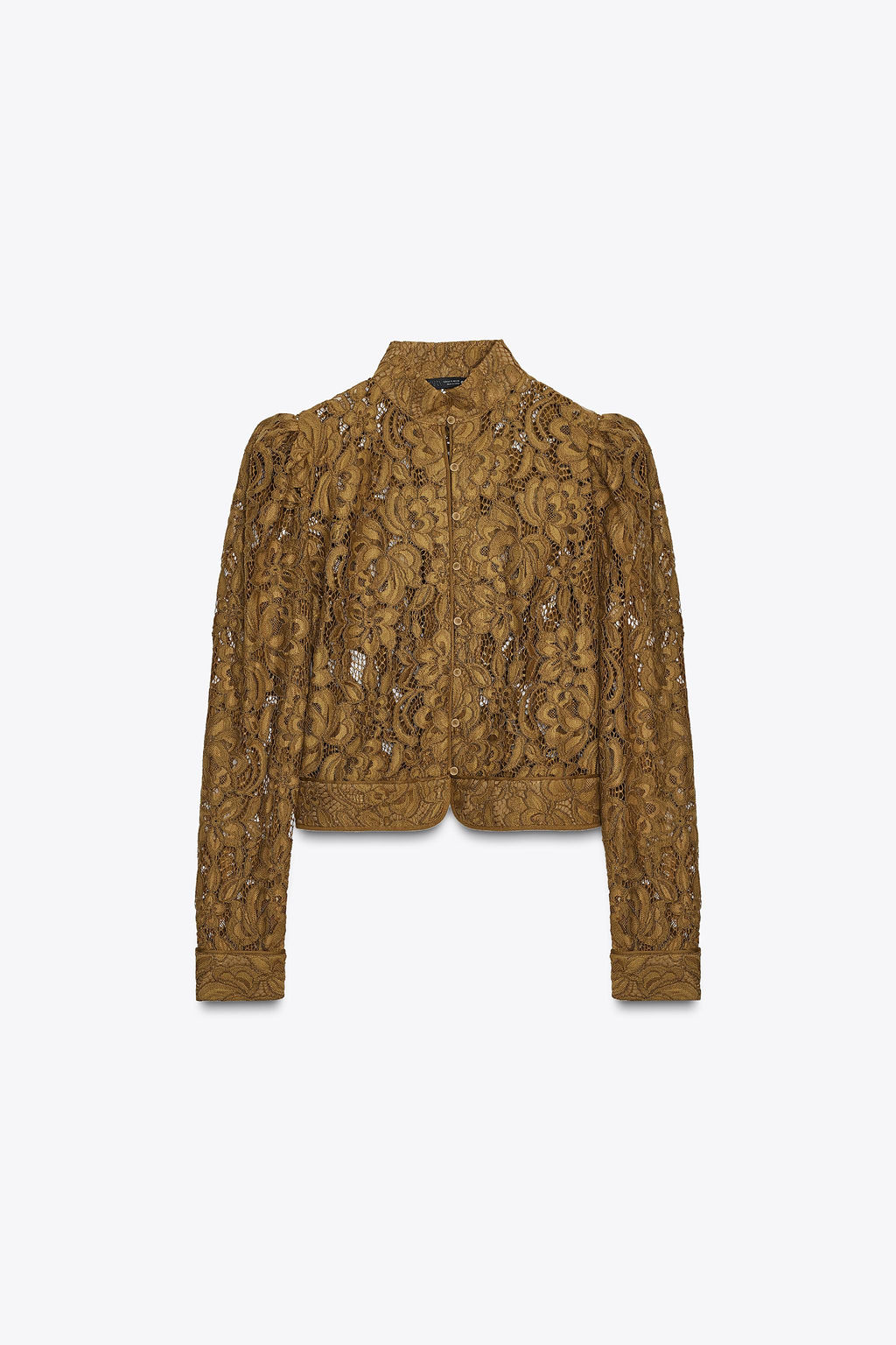 ZW COLLECTION LACE JACKET WITH PUFF SLEEVES - Zara фото 5