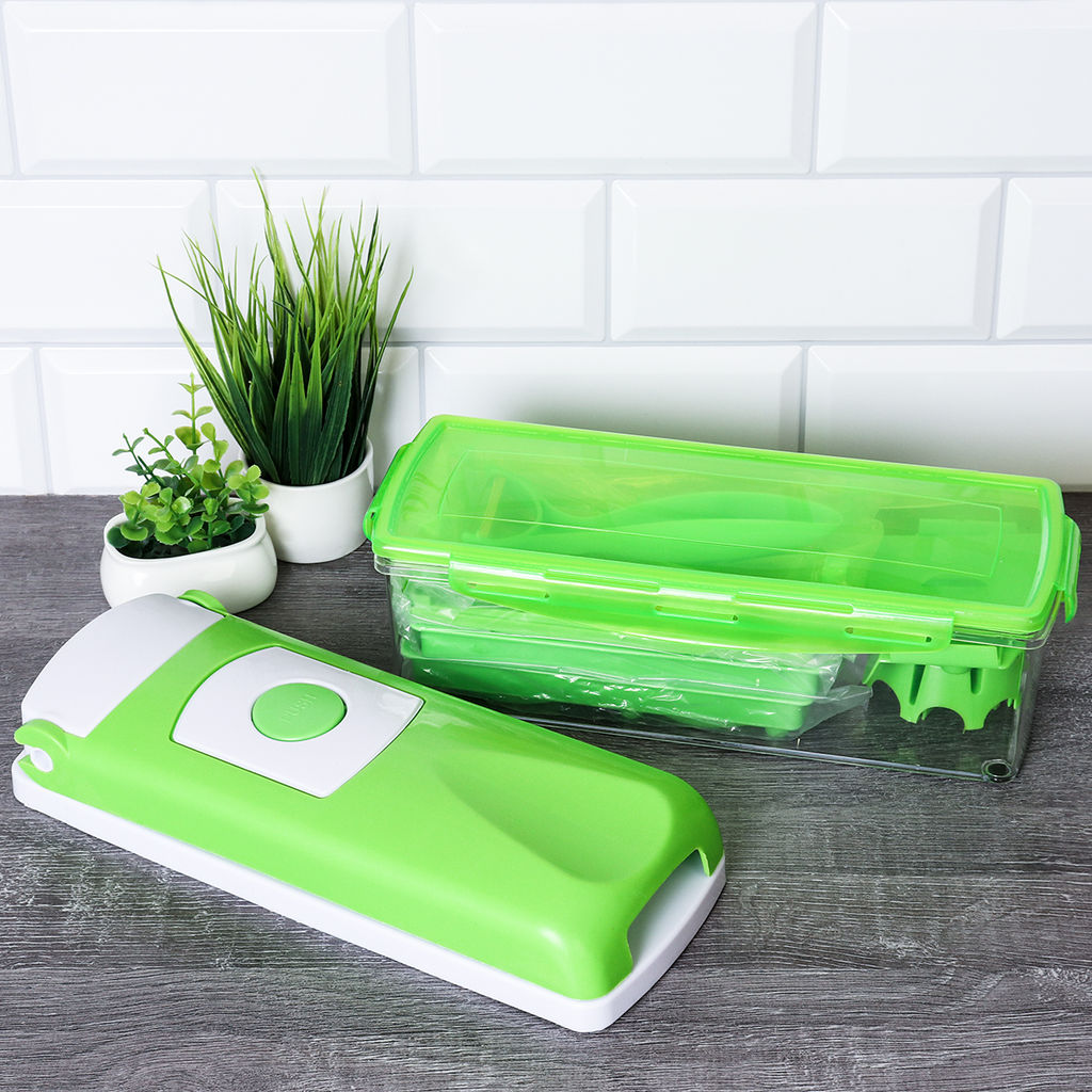 Овощерезка с 7 насадками держателем и овощечисткой 26х10см/ LYM-443 /уп 24/609198 - Галеонтрейд фото 3