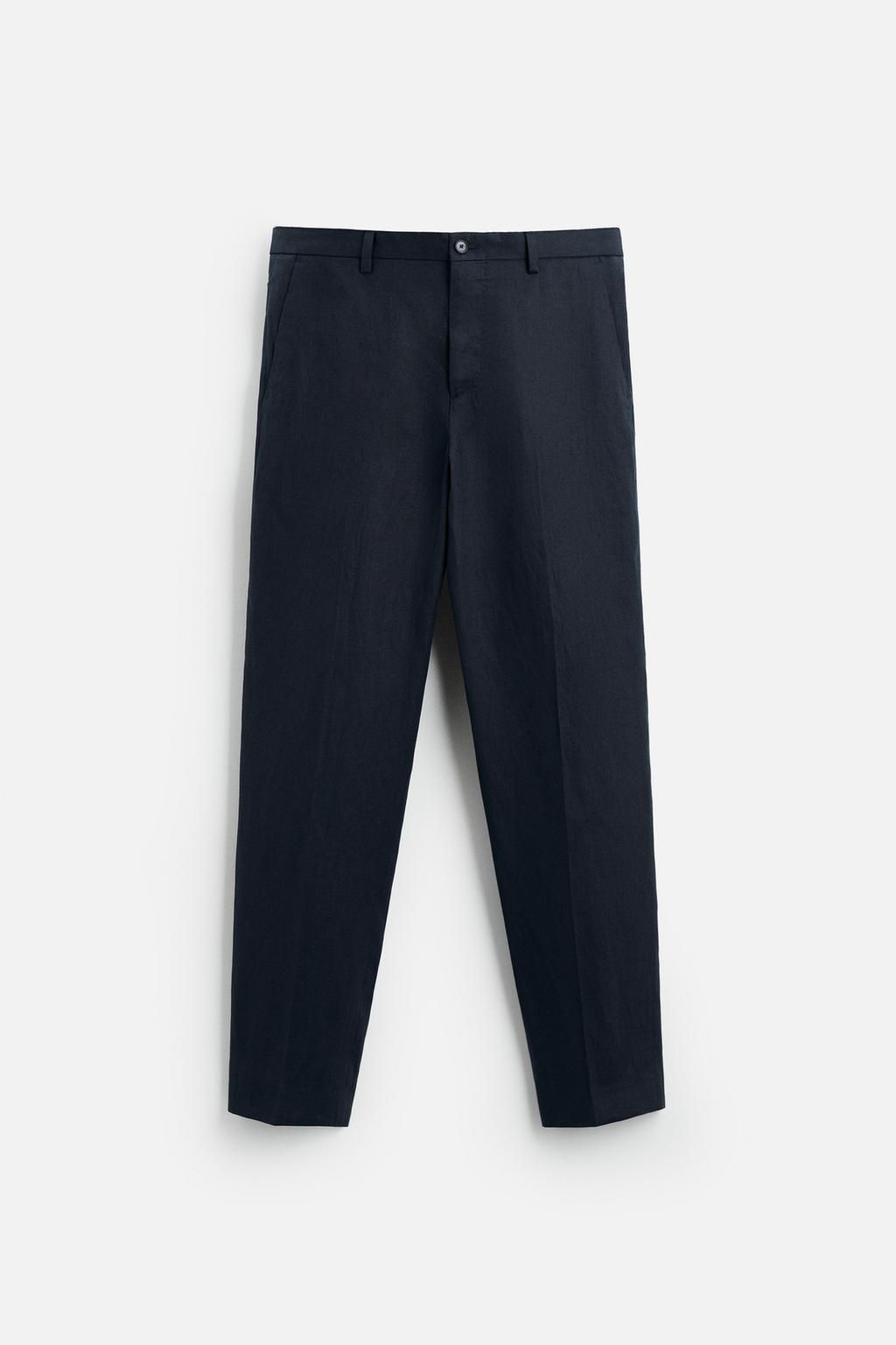 100% LINEN SUIT TROUSERS - Zara фото 22