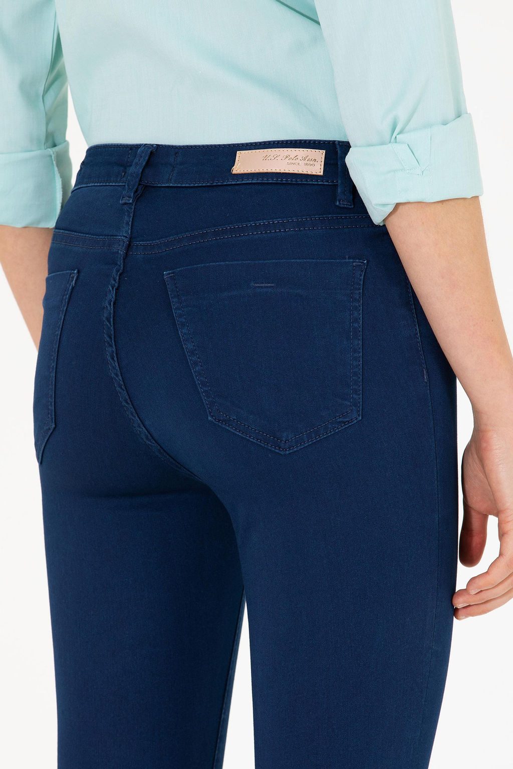 Женские голубые джинсовые брюки - U.s. polo assn фото 7