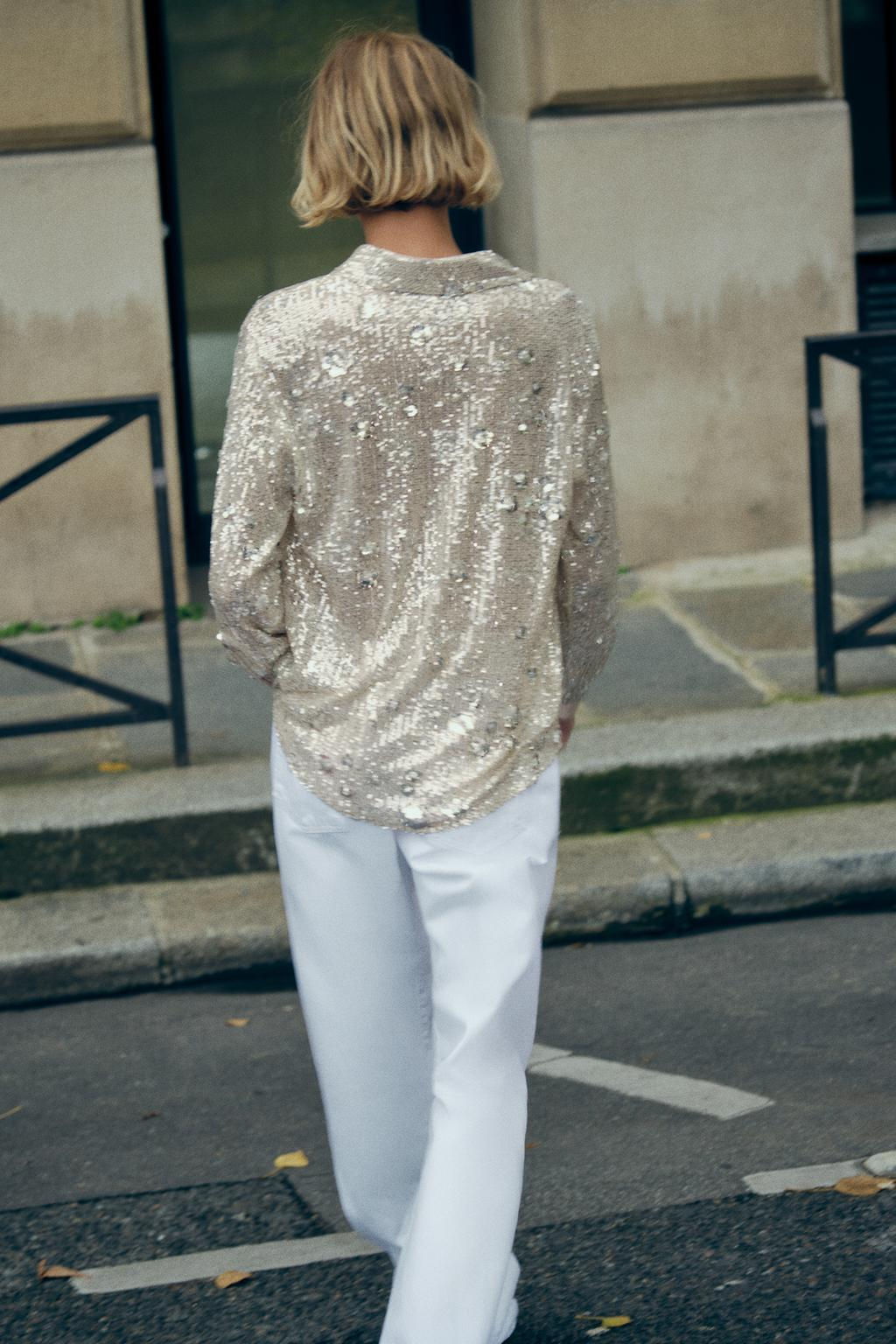 SEQUINNED SHIRT - Zara фото 3