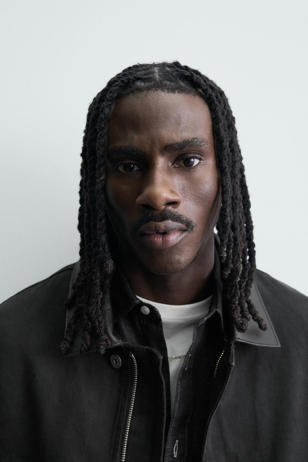 CAZADORA DENIM CUELLO COMBINADO / Negro - Zara фото 5