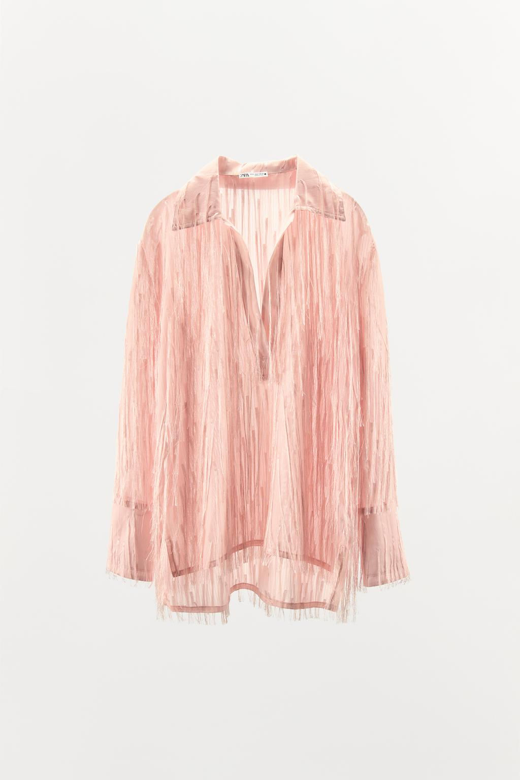 FRINGED SHIRT - Zara фото 4