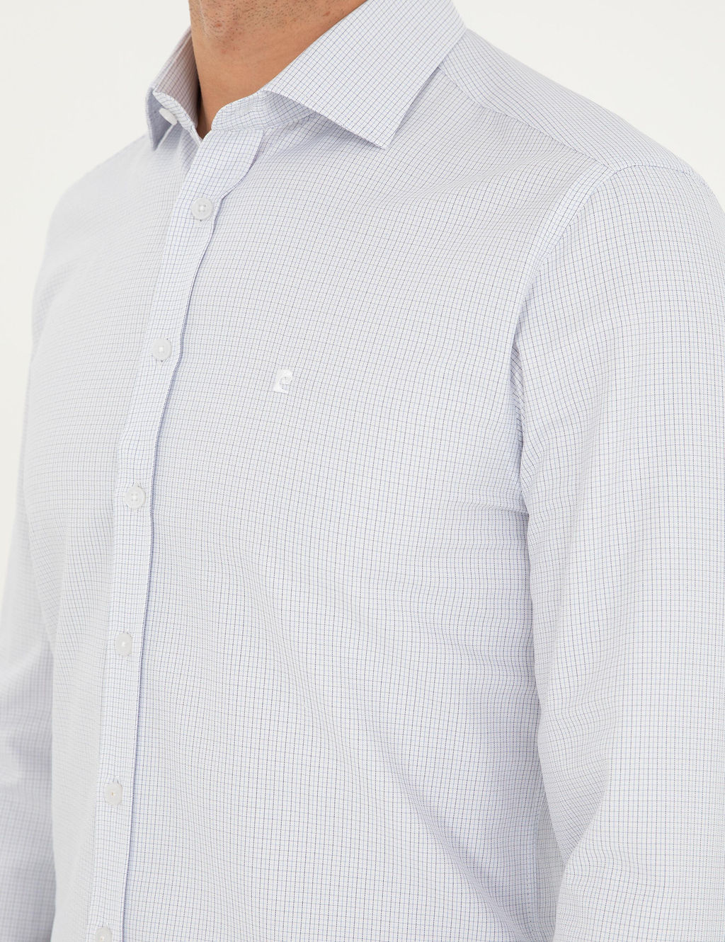 Lacivert Slim Fit Uzun Kollu G_mlek - Pierre cardin фото 7