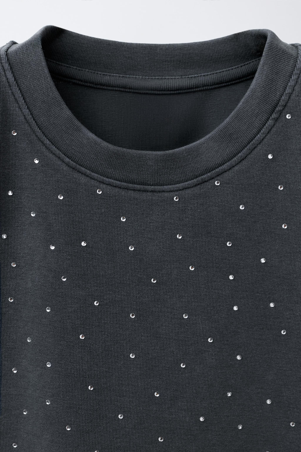 STRASS WASHED-EFFECT T-SHIRT - Zara фото 3