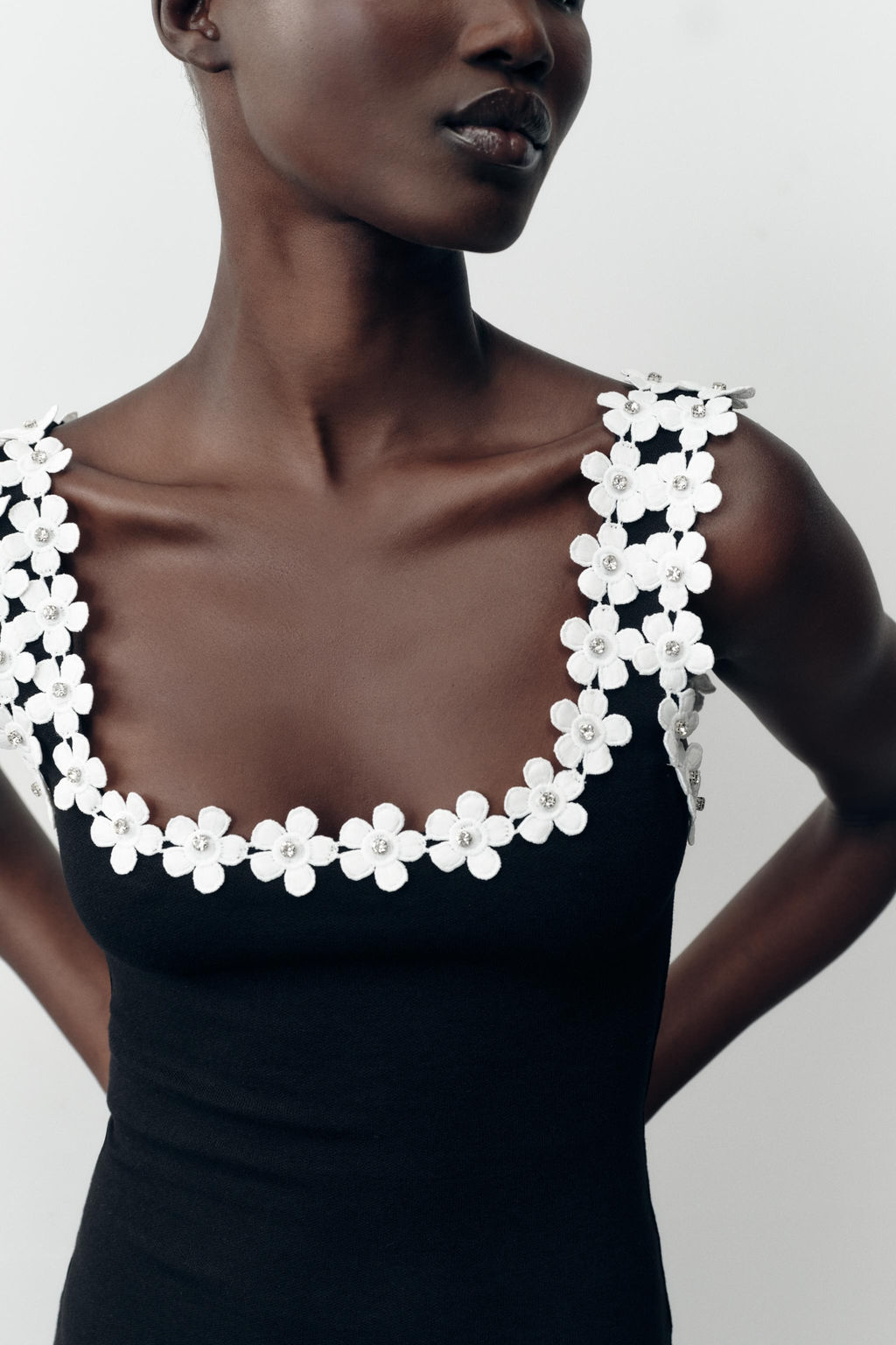 FLORAL HARDWARE STRETCH DRESS - Zara фото 11