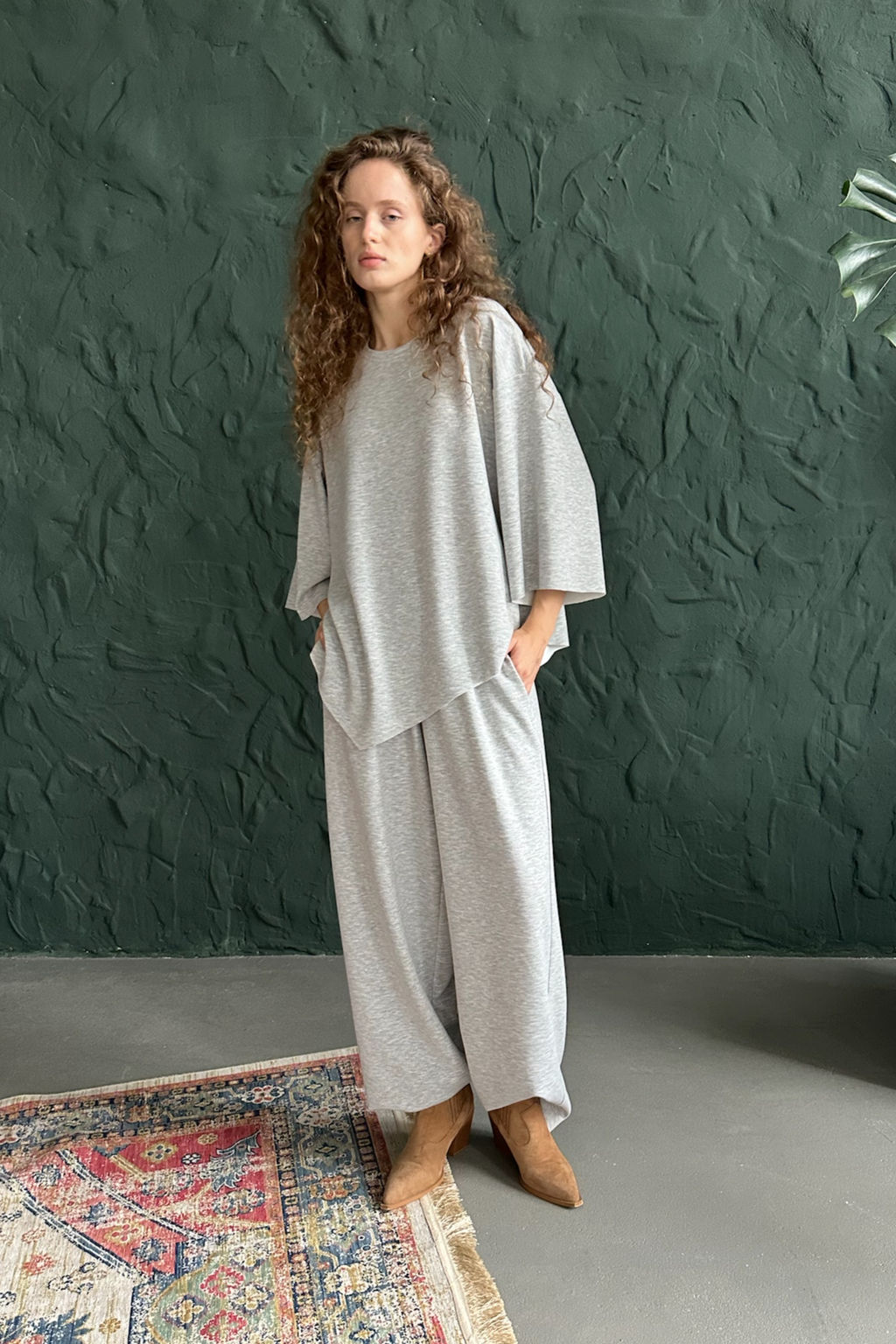 Брюки женские ASY107/01/Серый меланж