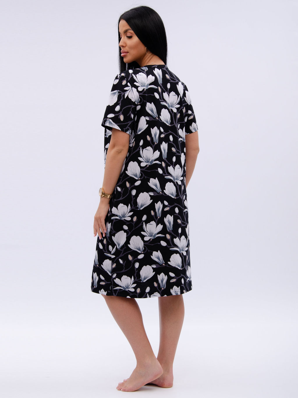 Халат "Рената" крокус, трикотаж