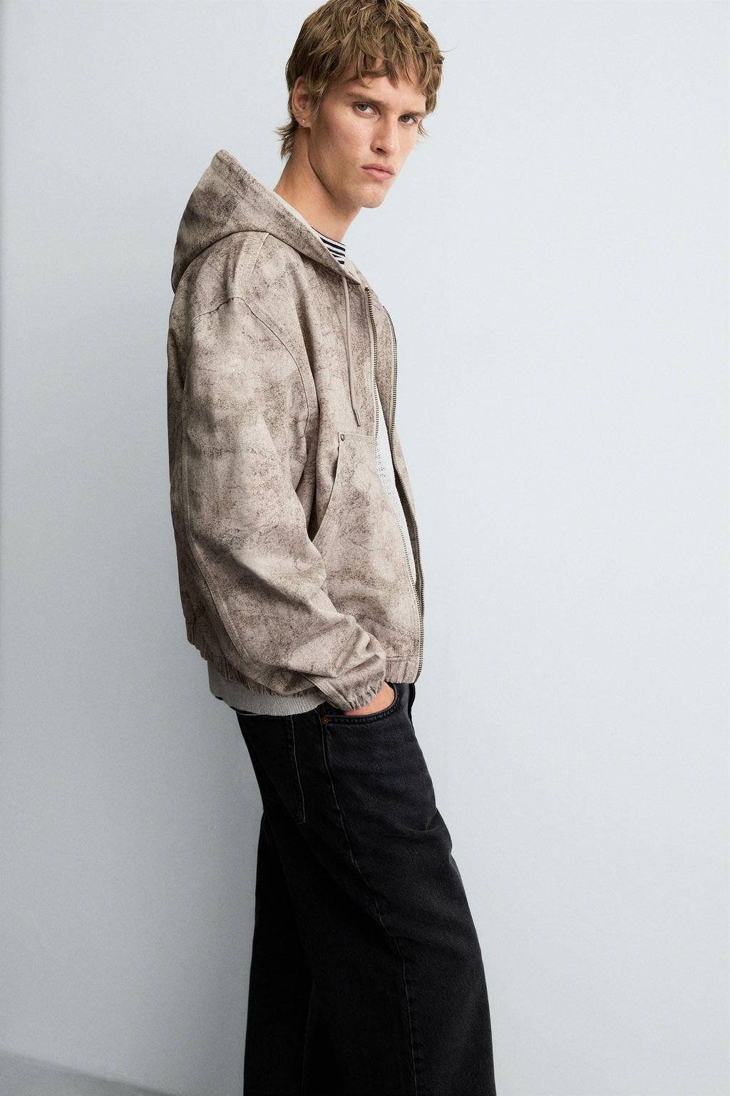 WASHED HOODED JACKET - Zara фото 6