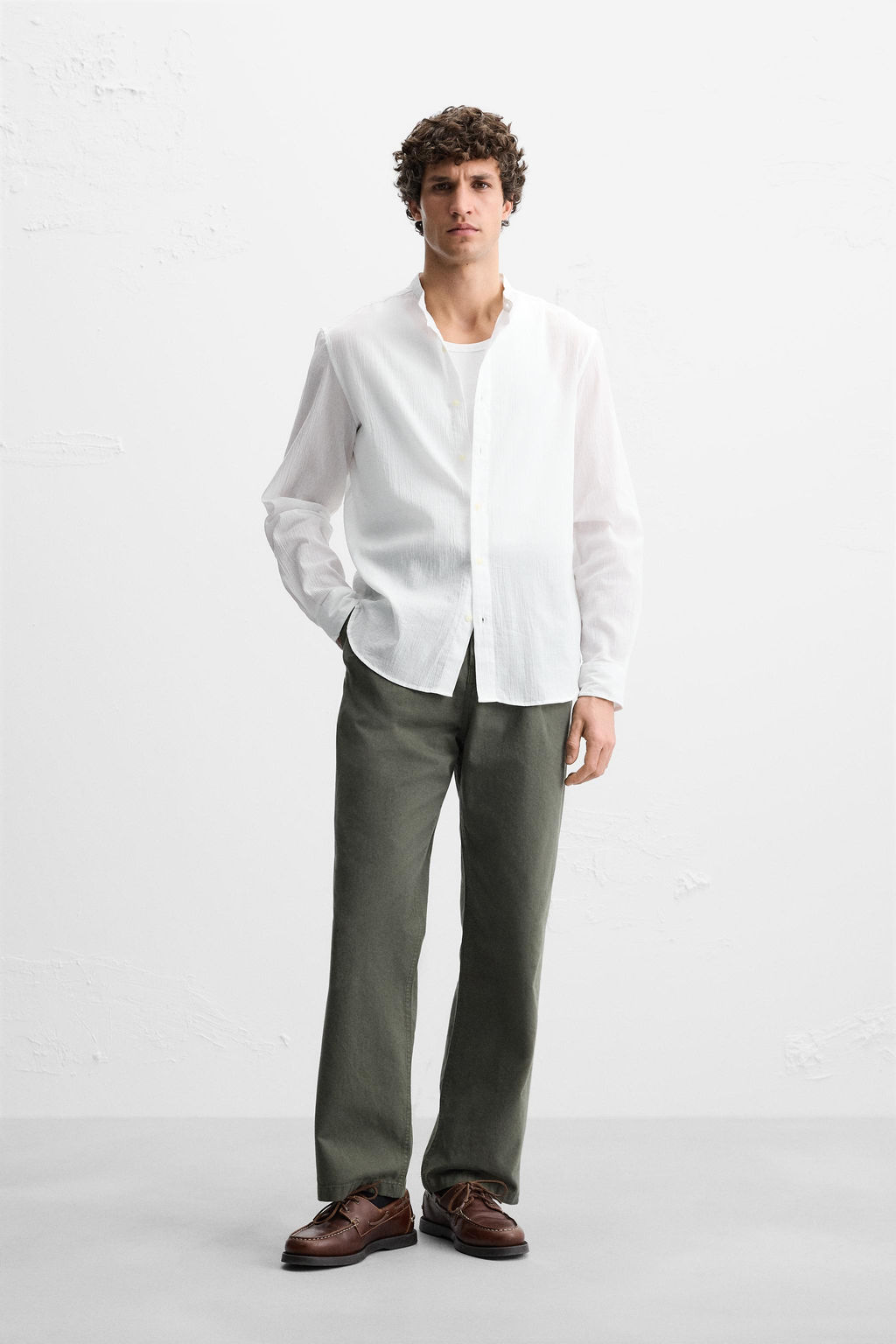 CREASED-EFFECT SHIRT - Zara фото 39