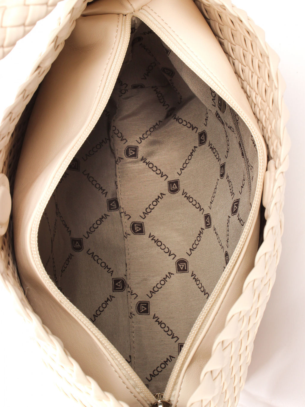 LACCOMA сумка СУ1053-2-слоновая кость эко кожа хлопок фото 4