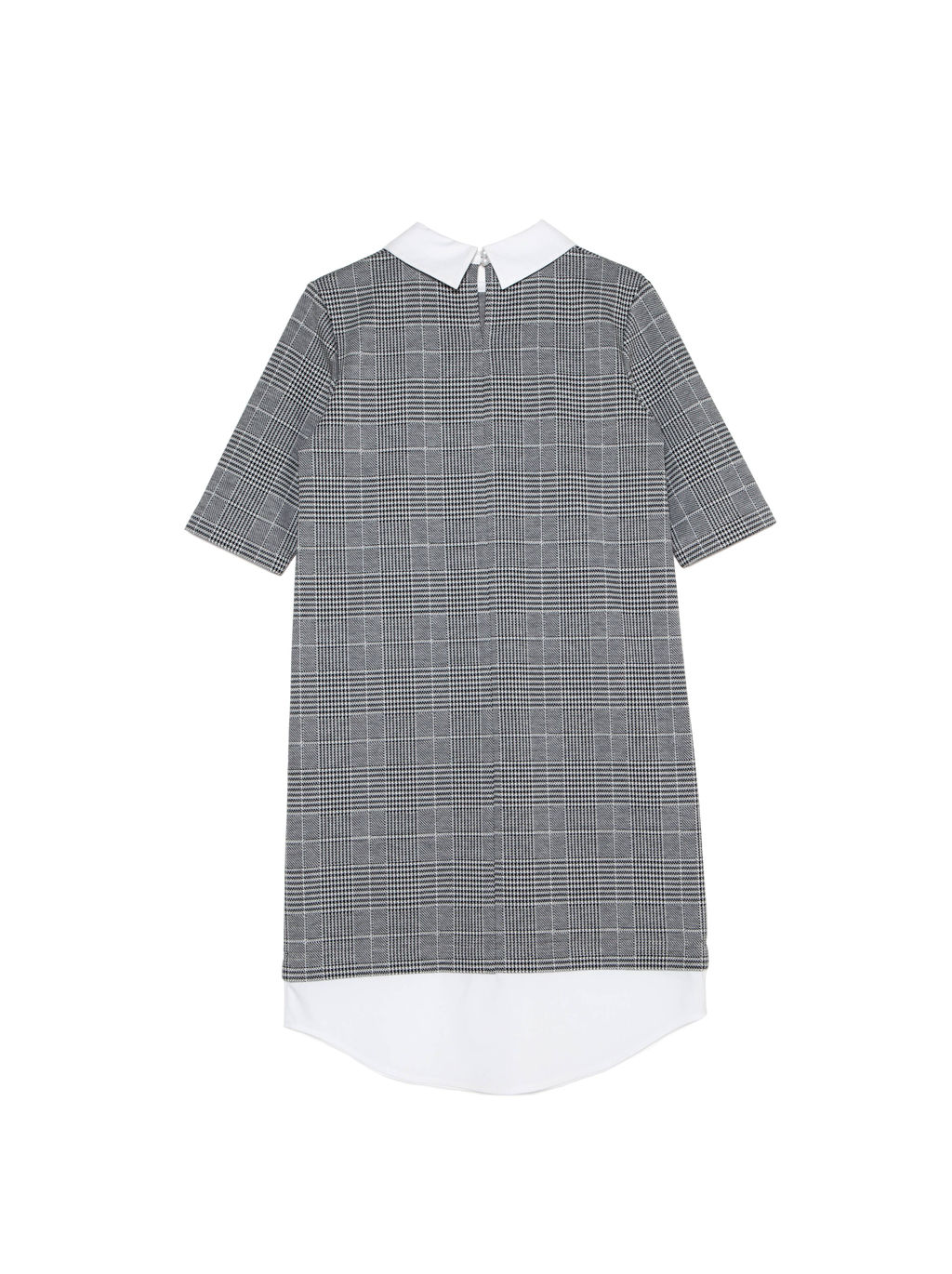 CONTE Платье с имитацией рубашки LPL 1052 grey-ivory check - Conte elegant фото 5