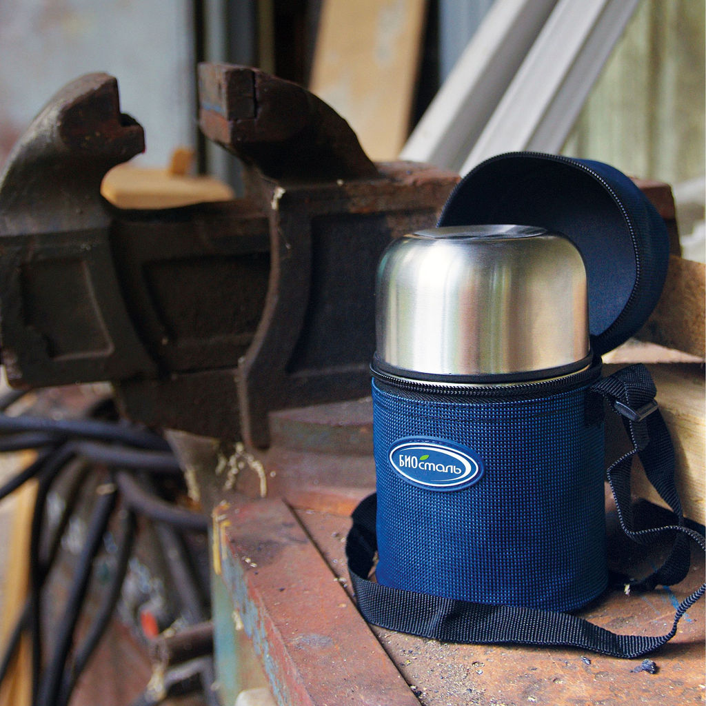 Термос 0,5 л "BIOSTAL" ш/г суповой в чехле арт. NT-500
