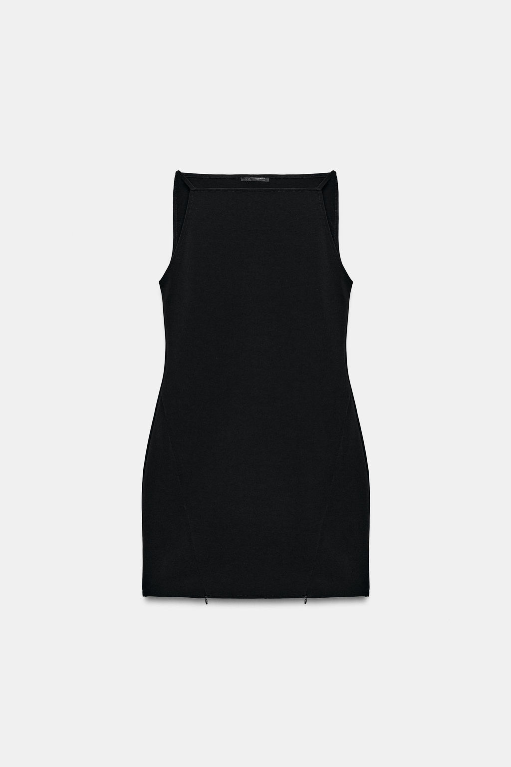 VESTIDO MINI STRETCH CREMALLERAS / Negro - Zara фото 4