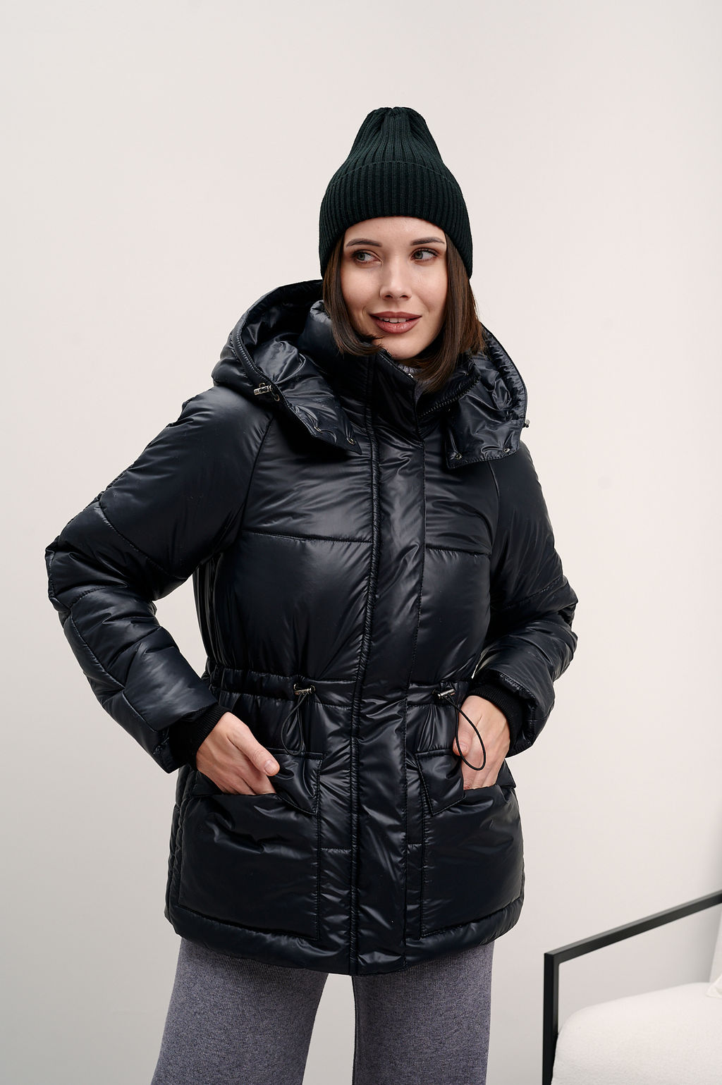 Куртка женская зимняя "Лео" черный