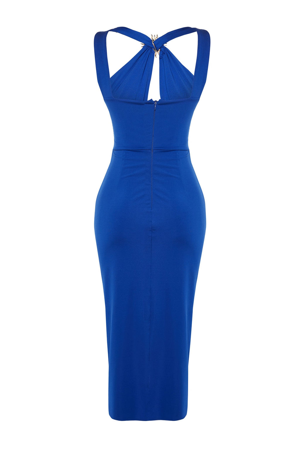 TRENDYOLMILLA X Zeynep Tosun Saks Gunes Aksesuar Detayl? Cut Out Elbise TCLSS23EL00025  фото 3