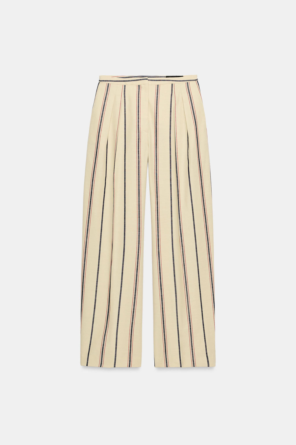 PANTAL?N PLIEGUES RAYAS ZW COLLECTION / Beige - Zara фото 7
