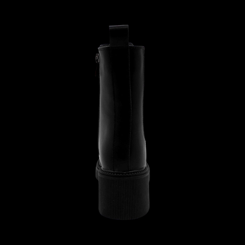 Ботинки из натуральной кожи на меху РМ-090-1 черные