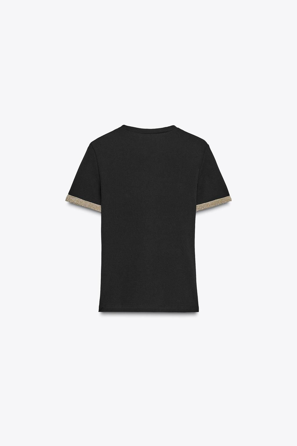 METALLIC THREAD T-SHIRT - Zara фото 13