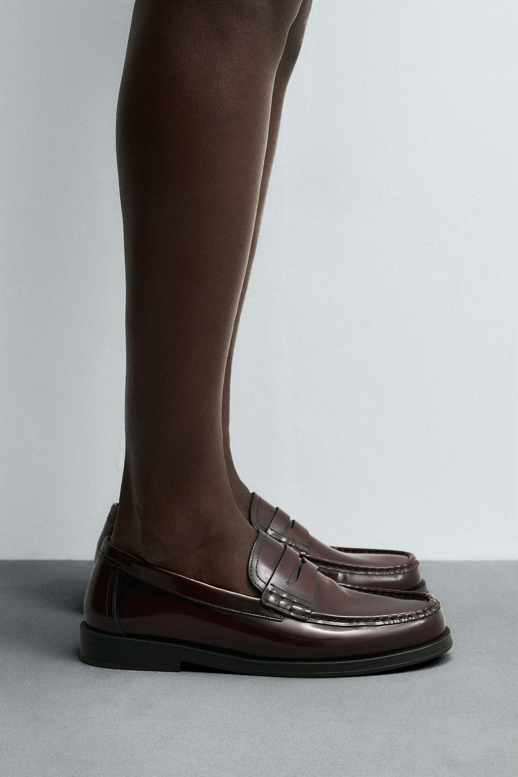 LEATHER PENNY LOAFERS