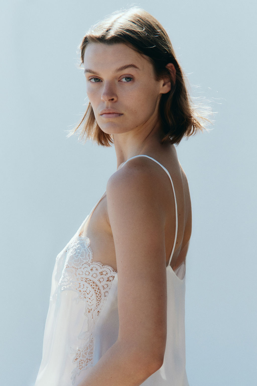 Top de viscosa con ribetes de encaje - H&m фото 5