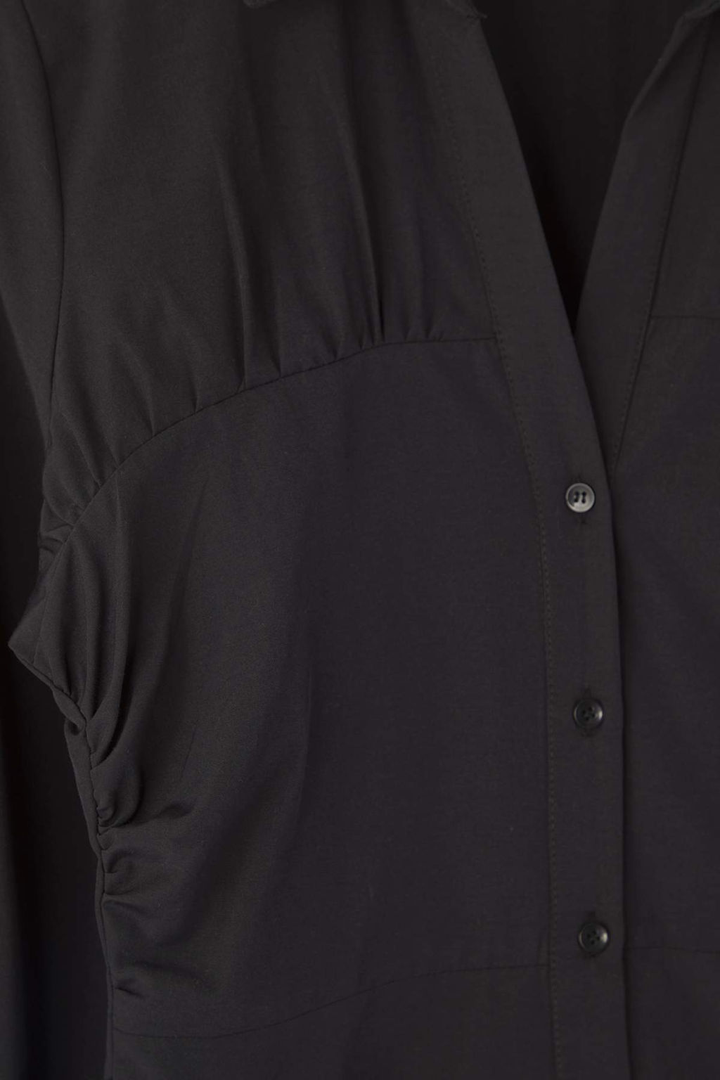 Siyah Buzgu Detayl? K?sa / Mini Dokuma Gomlek Elbise TWOAW26EL00188 - Trendyolmilla фото 6