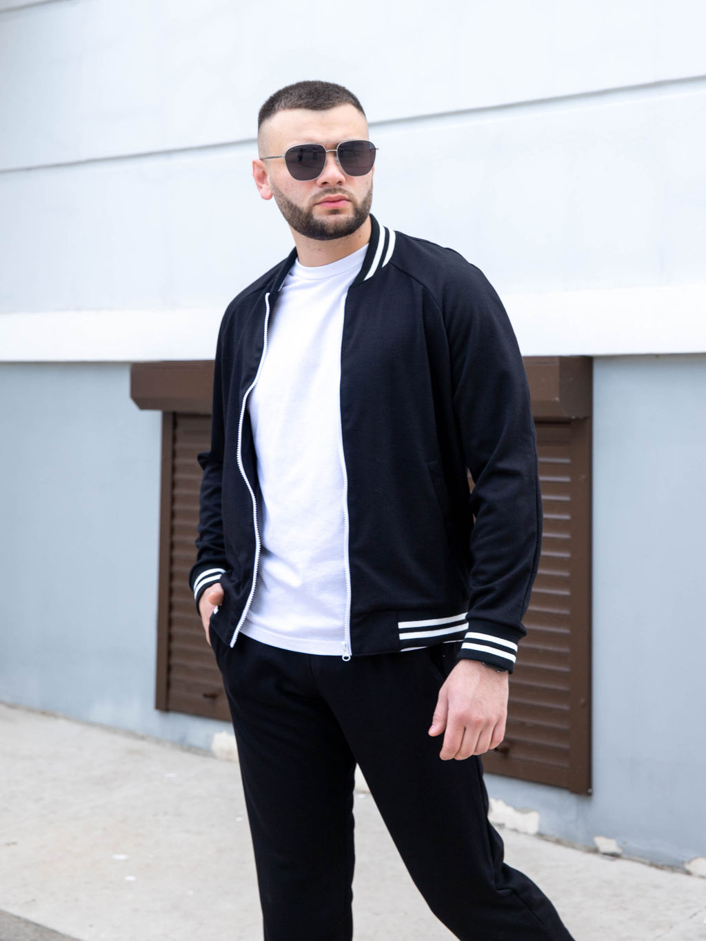 Распродажа Толстовка мужская ВС098 (СТОК) Черный от Спортсоло